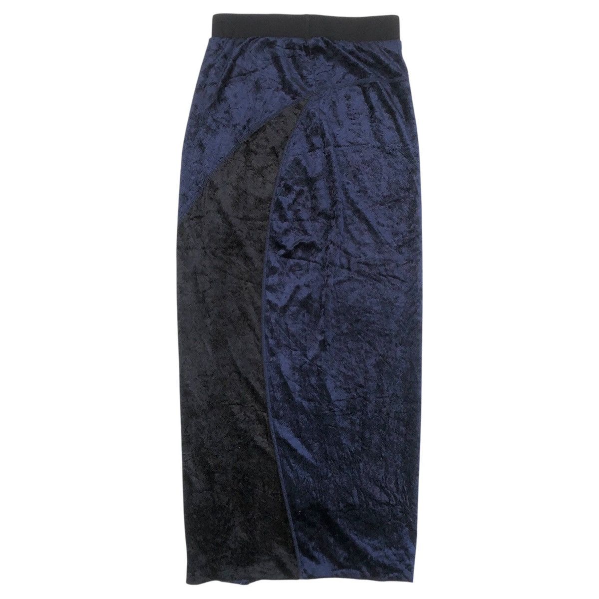 Stussy 2000s Stüssy Women Blue-Black Velvet Maxi Skirts Size 27" / US 4 / IT 40 - 4 Thumbnail