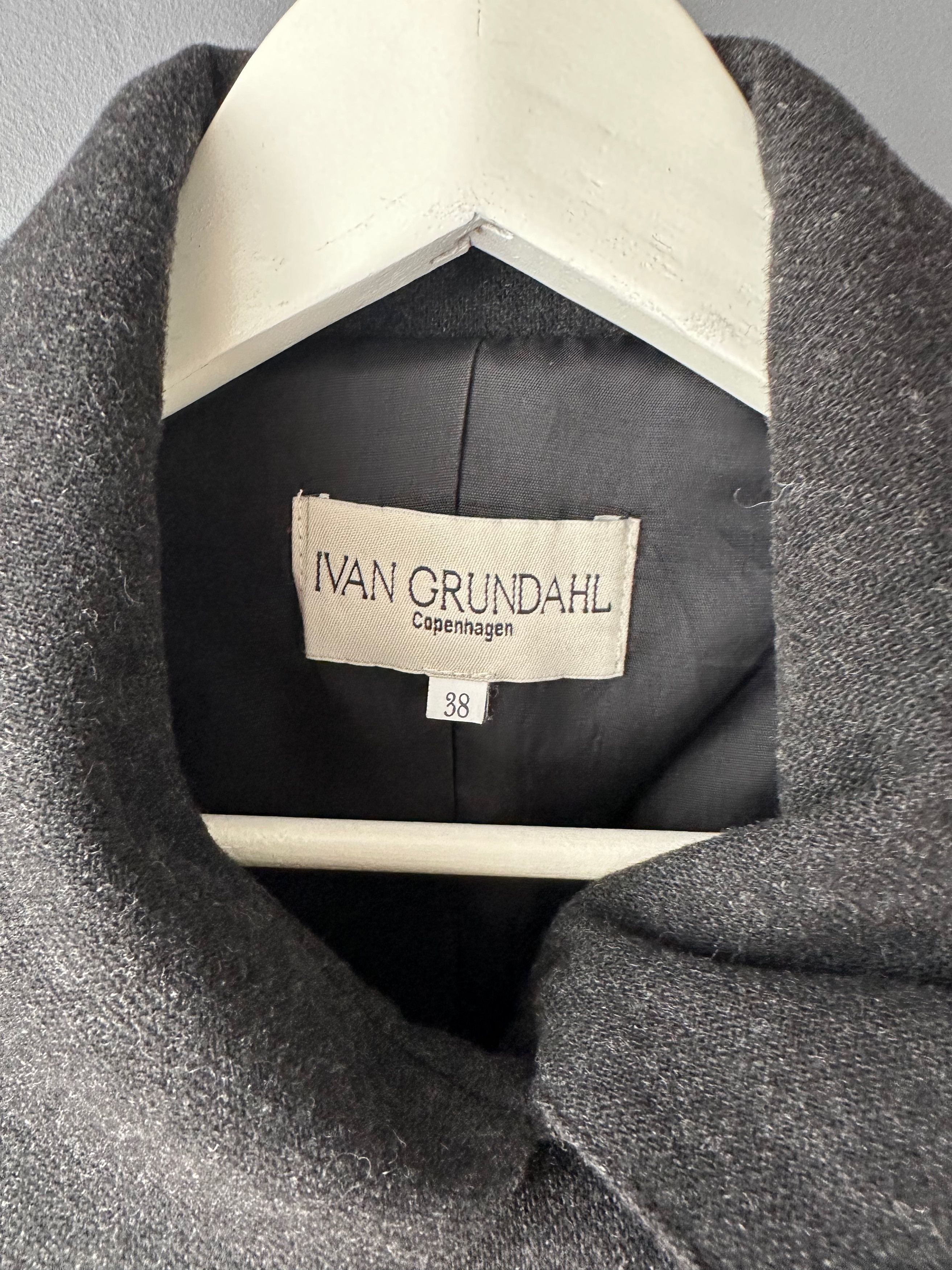 Ivan Grundahl Ivan Grundahl IT38 Wool Jacket Blazer Avant Garde Size XS / US 0-2 / IT 36-38 - 5 Thumbnail