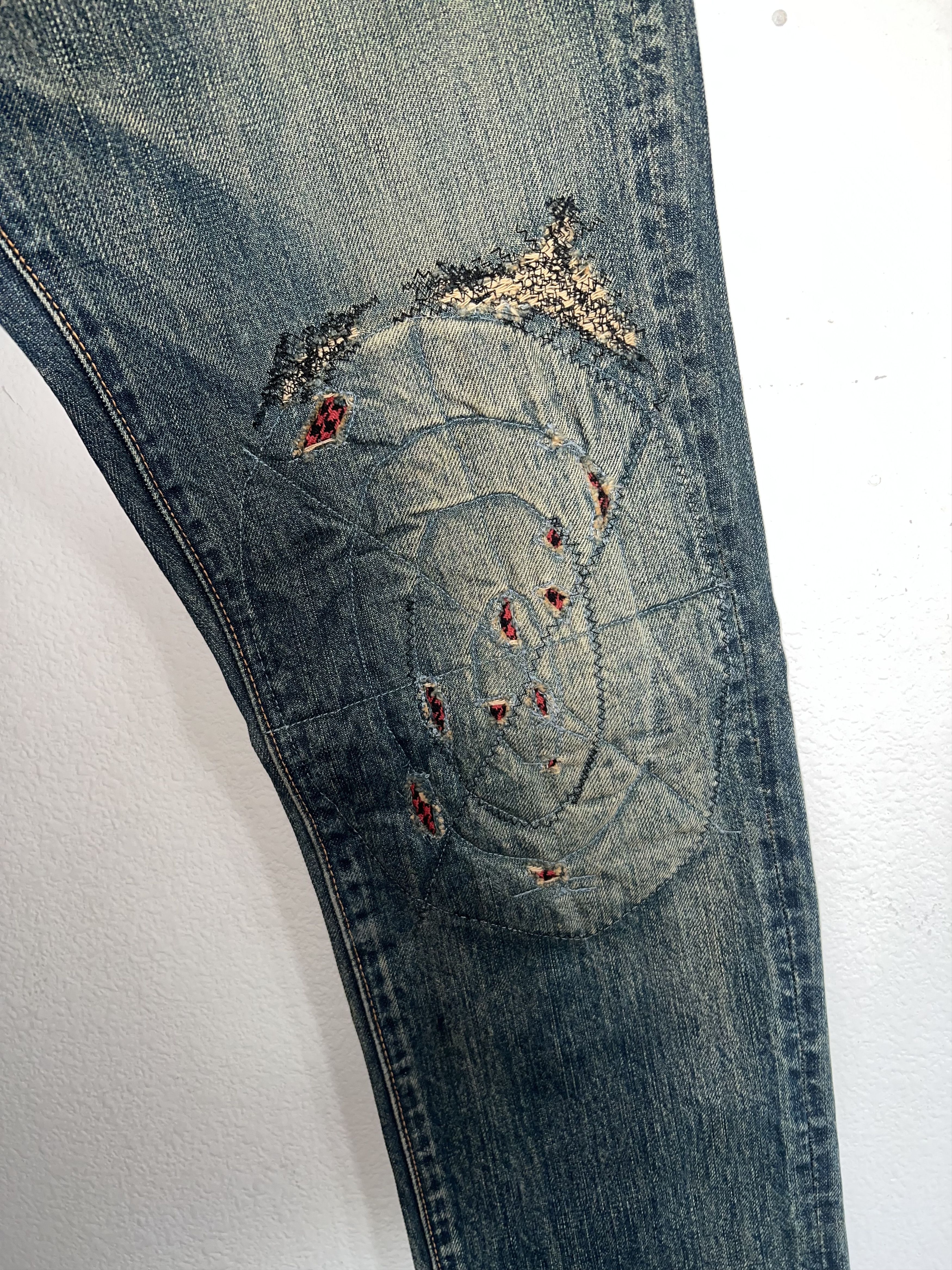 Kapital Kapital boro biker denim Size US 31 - 7 Thumbnail