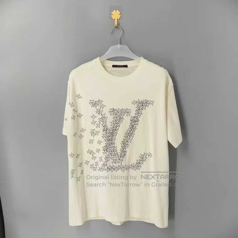 Louis Vuitton White plane full logo short sleeve