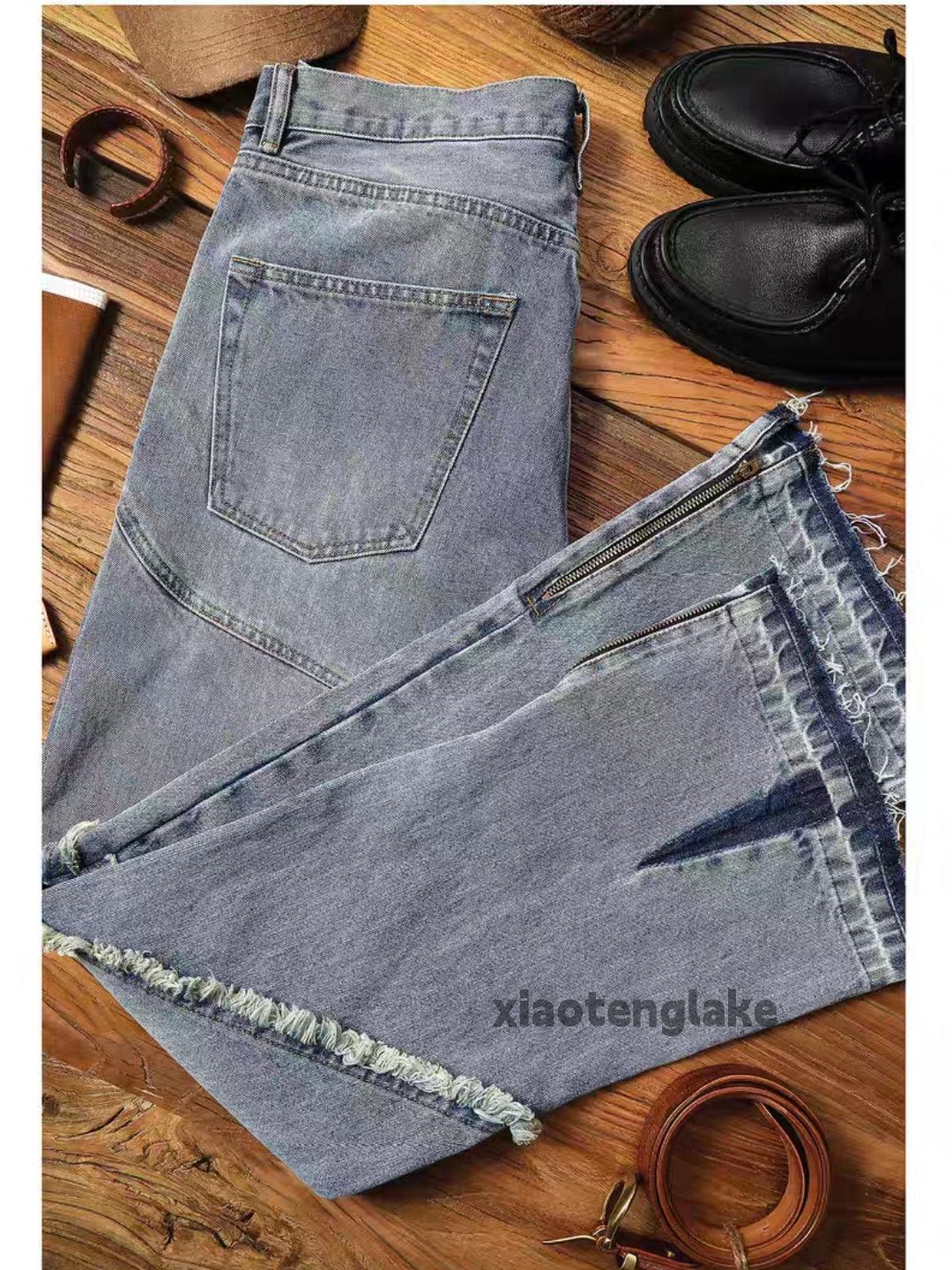 Jean zx vintage washed faded punk grunge bootcut zipper jeans Size US 36 / EU 52 - 5 Thumbnail
