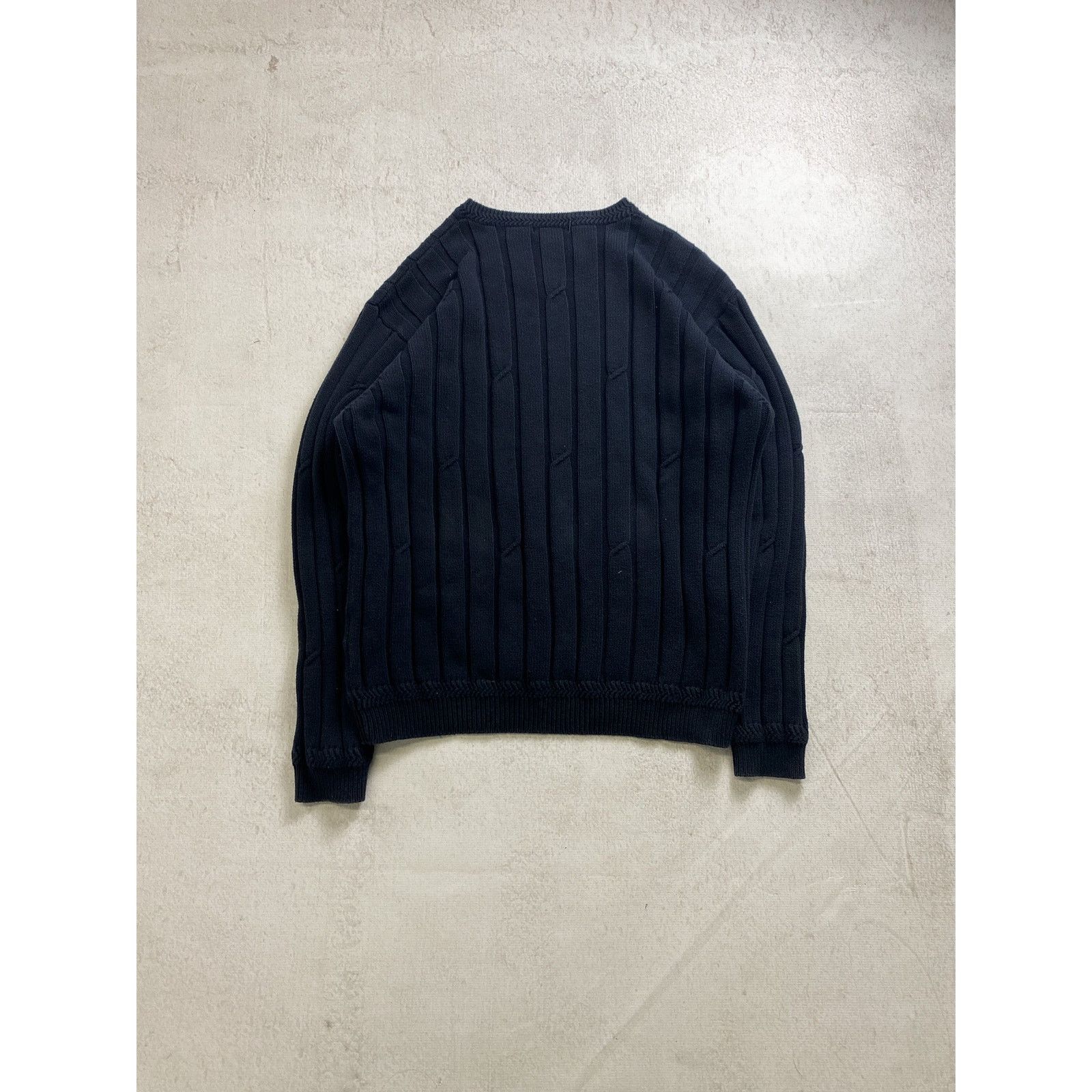 Nautica Vintage 90s Nautica Black Crewneck Sweater - Women's XL Size XL / US 12-14 / IT 48-50 - 2 Thumbnail
