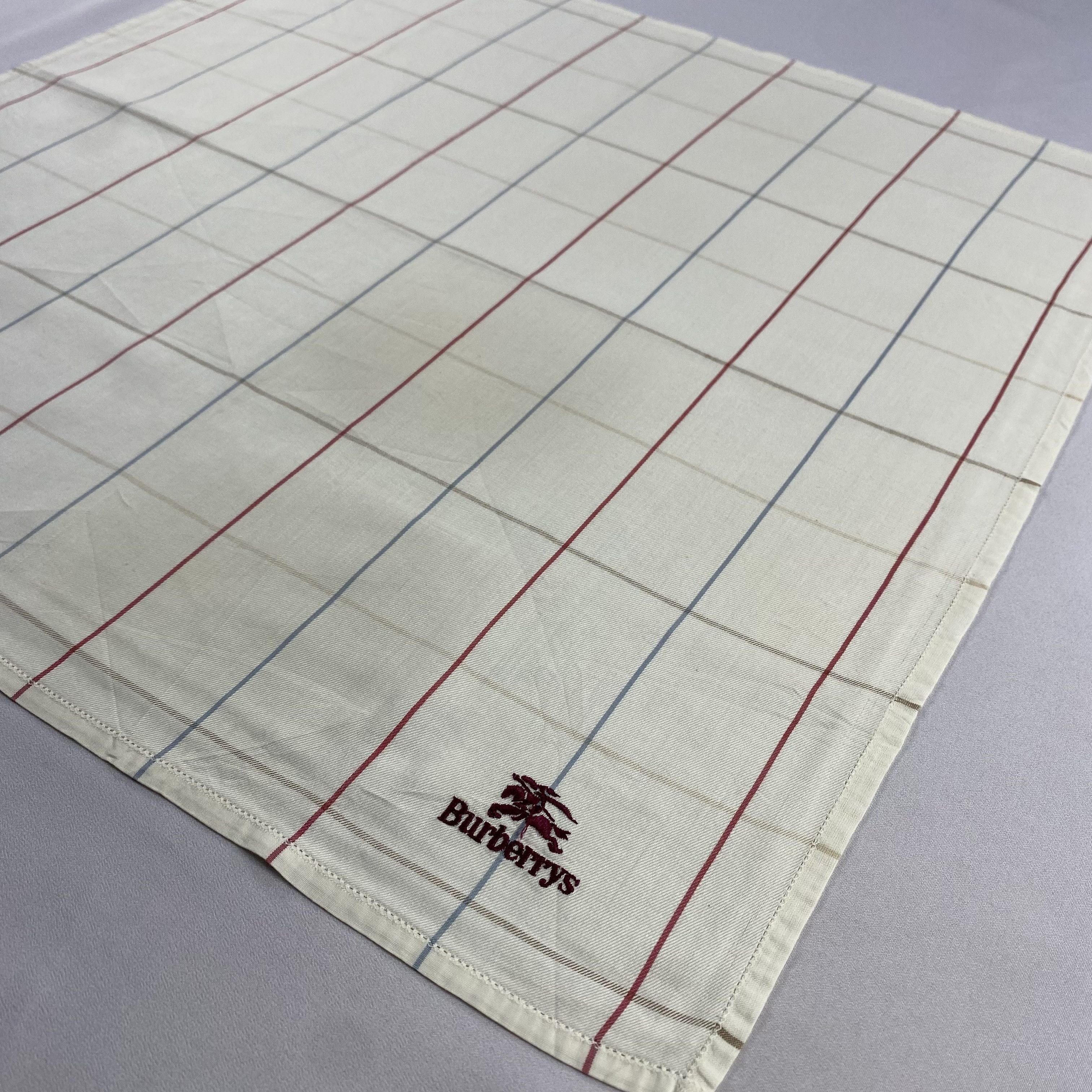 Burberry × Vintage Burberry Handkerchief / Neckerchief / Bandana-P1341 Size ONE SIZE - 2 Thumbnail