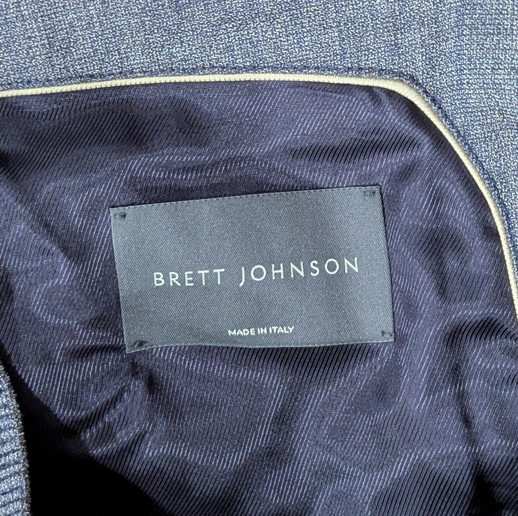 Other Brett Johnson Wool Check Windbreaker Jacket Navy 52 US 42 Size US L / EU 52-54 / 3 - 6 Thumbnail