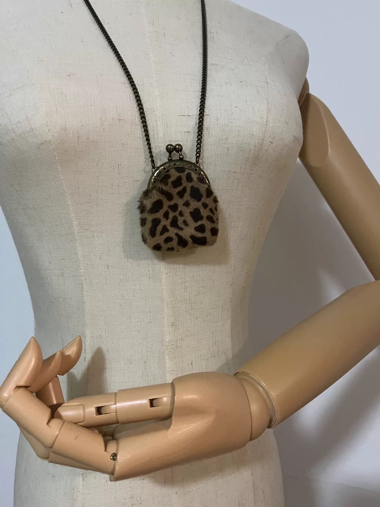 Yohji Yamamoto Yohji Yamamoto Y's Mini Leopard Necklace Bag Size ONE SIZE - 1 Thumbnail