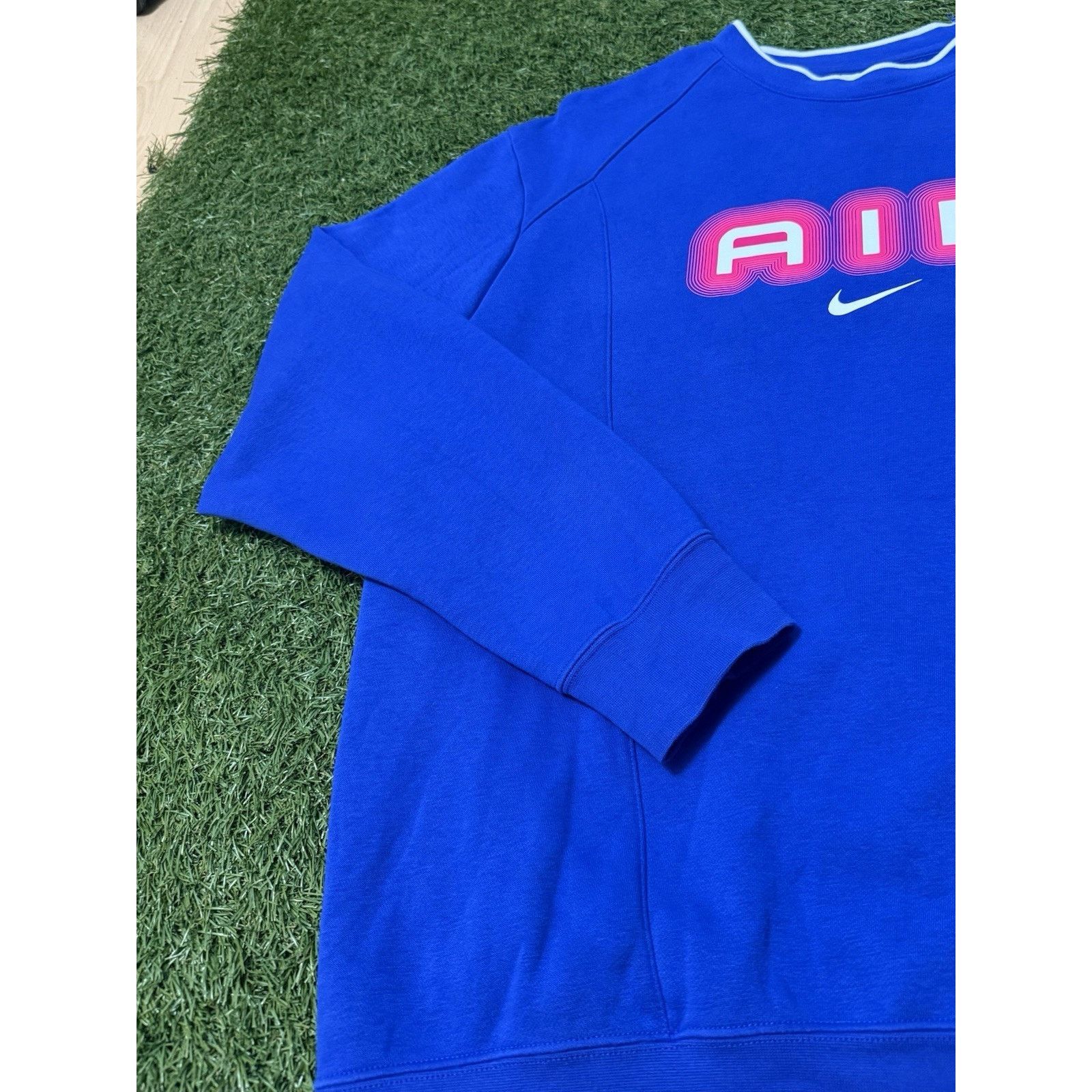 Nike Nike Center Swoosh Pullover Crew Neck Long Sleeve Blue XL Size US XL / EU 56 / 4 - 5 Thumbnail