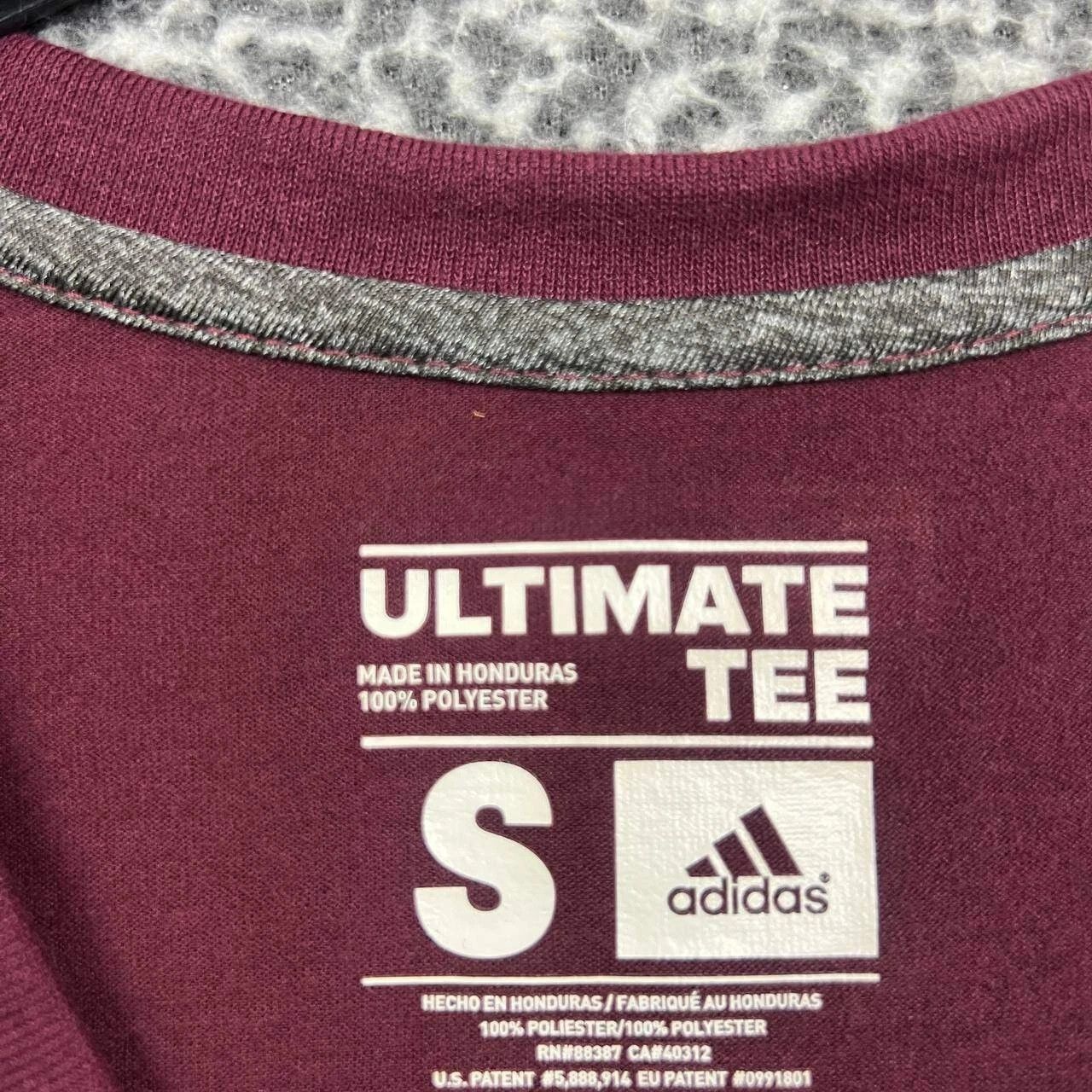 Adidas Mississippi State Bulldogs Shirt Women S Short Sleeve V-Neck Size S / US 4 / IT 40 - 6 Thumbnail