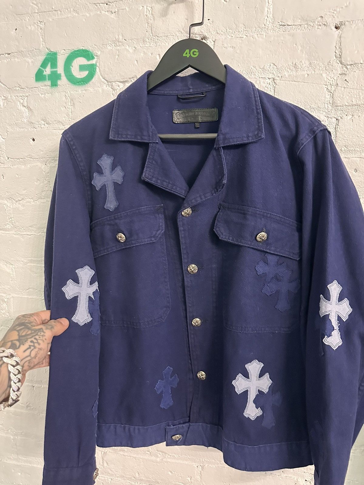 Chrome Hearts CHROME HEARTS NEW CROSS PATCH JACKET Size US M / EU 48-50 / 2 - 5 Thumbnail