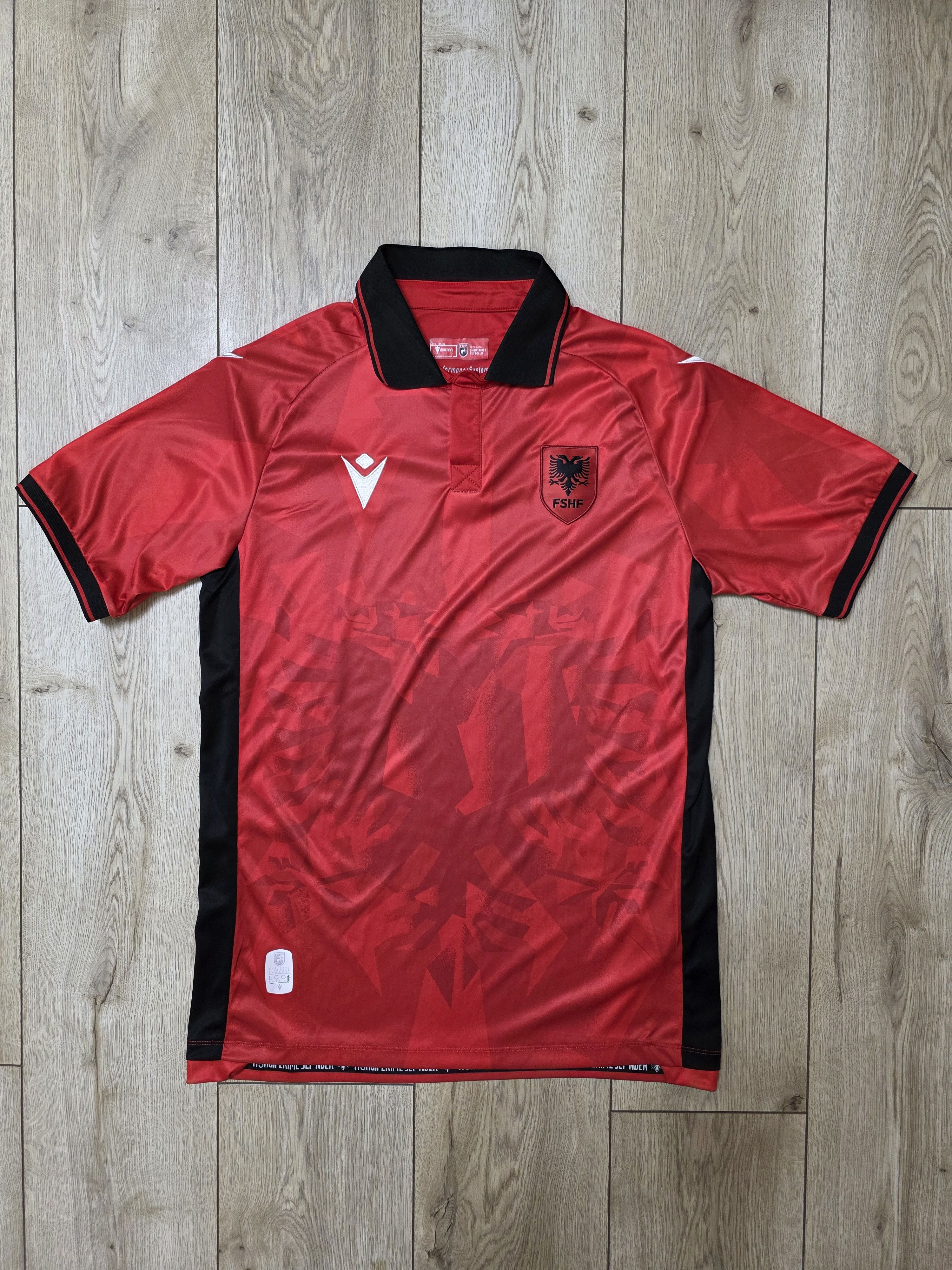All Sport ALBANIA 2023 2024 HOME FOOTBALL SHIRT SOCCER JERSEY Size US L / EU 52-54 / 3 - 1 Thumbnail