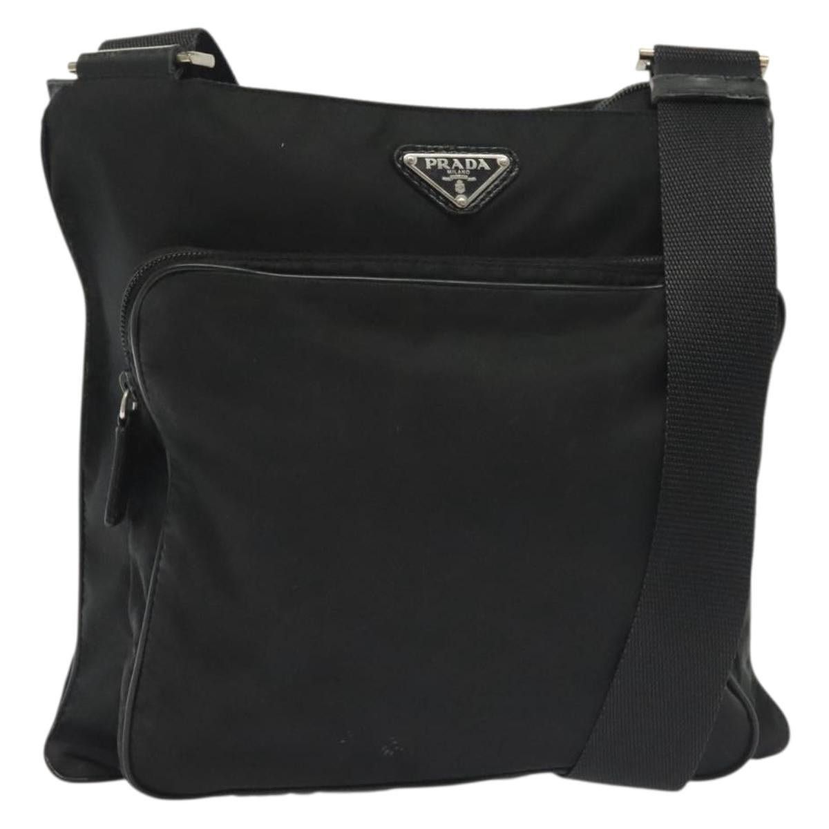 Prada PRADA Shoulder Bag Nylon Black Silver Size ONE SIZE - 1 Thumbnail