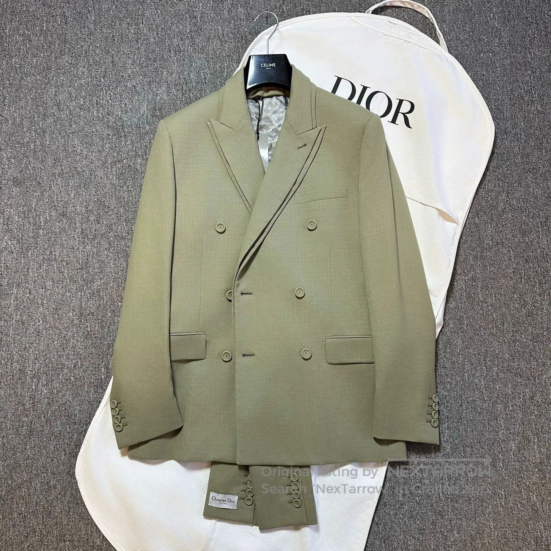 Dior Dior Man 23SS Wool Double Collar Blazer. Size US XL / EU 56 / 4 - 1 Thumbnail