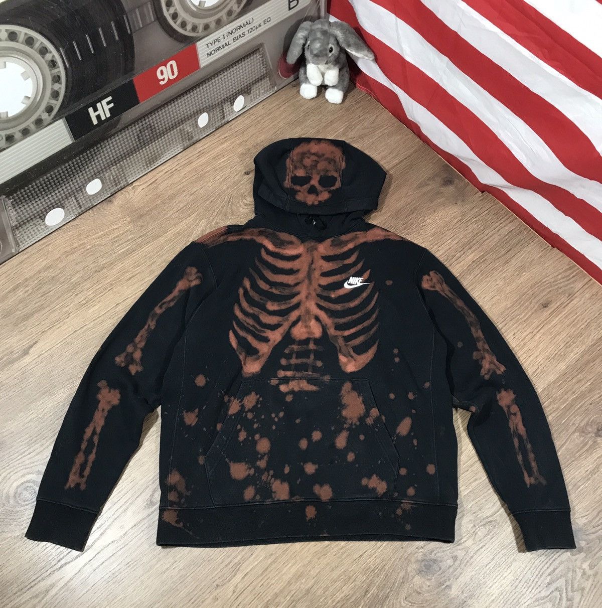 Vintage Nike Skeleton Big Logo Hoodie