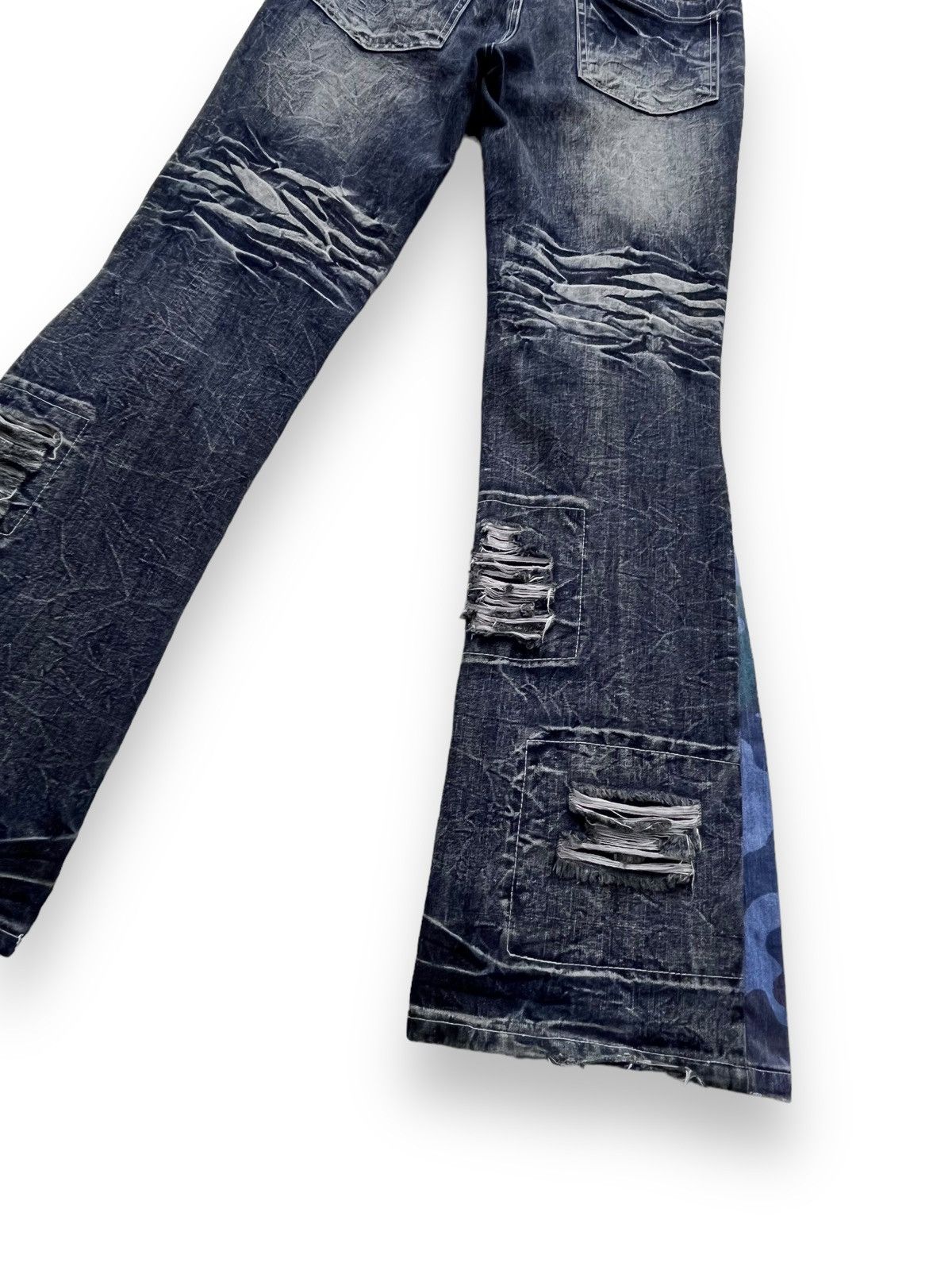 FYE LOWBOX Seditionaries Grunge Ripped FLARE REWORKED Jeans