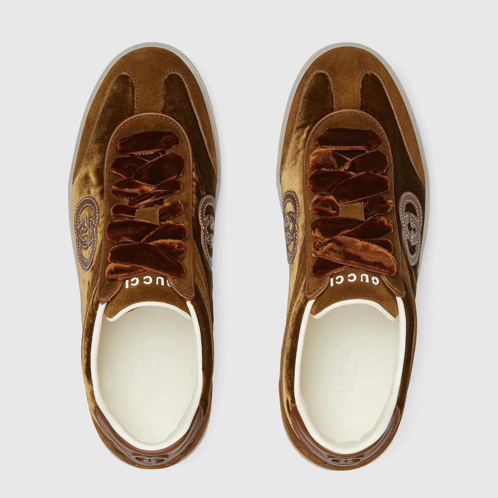 Gucci Gucci G75 Velvet Sneakers Size US 5 / IT 35 - 3 Thumbnail