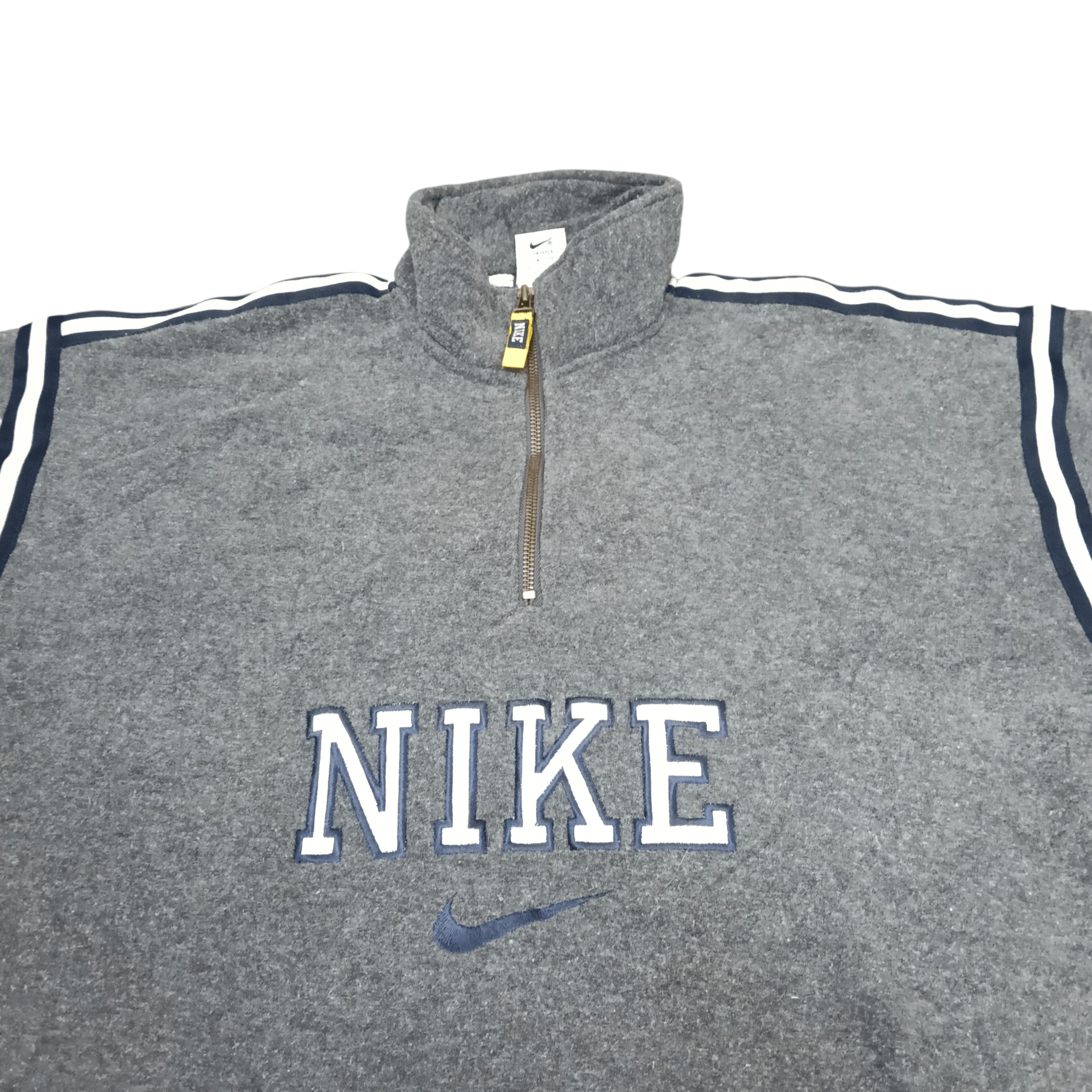Nike Vintage Nike Center Logo Half Zip Fleece Sweatshirt Size US L / EU 52-54 / 3 - 5 Thumbnail
