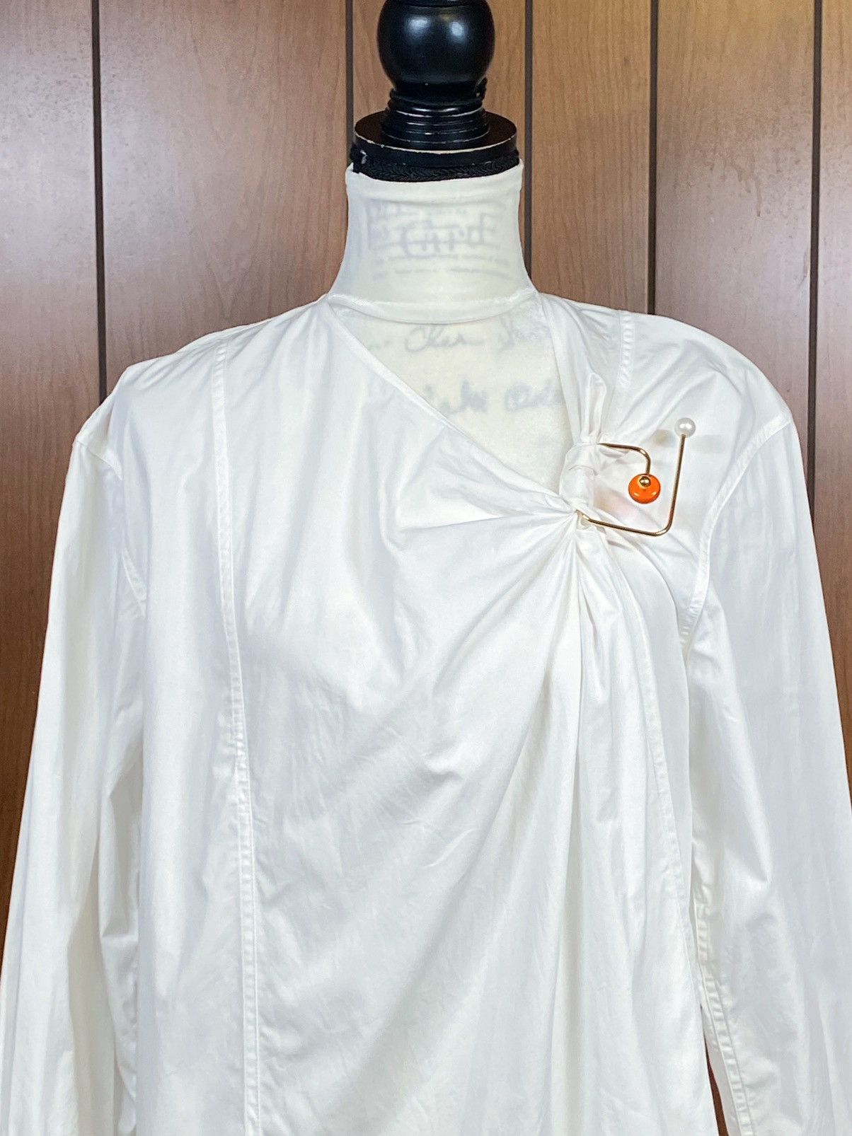 Dries Van Noten Dries Van Noten Twisted Ring Poplin blouse size 36/us 4 Size S / US 4 / IT 40 - 7 Thumbnail