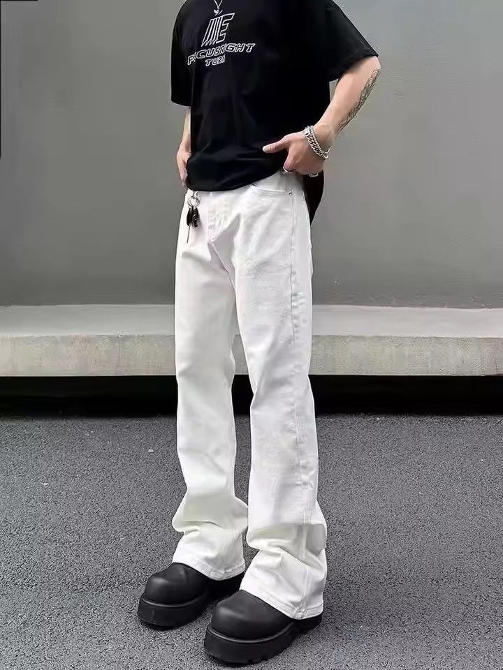 Japanese Brand Stacked Denim - Wide Leg Streetwear Relaxed Fit Size US 32 / EU 48 - 1 Thumbnail