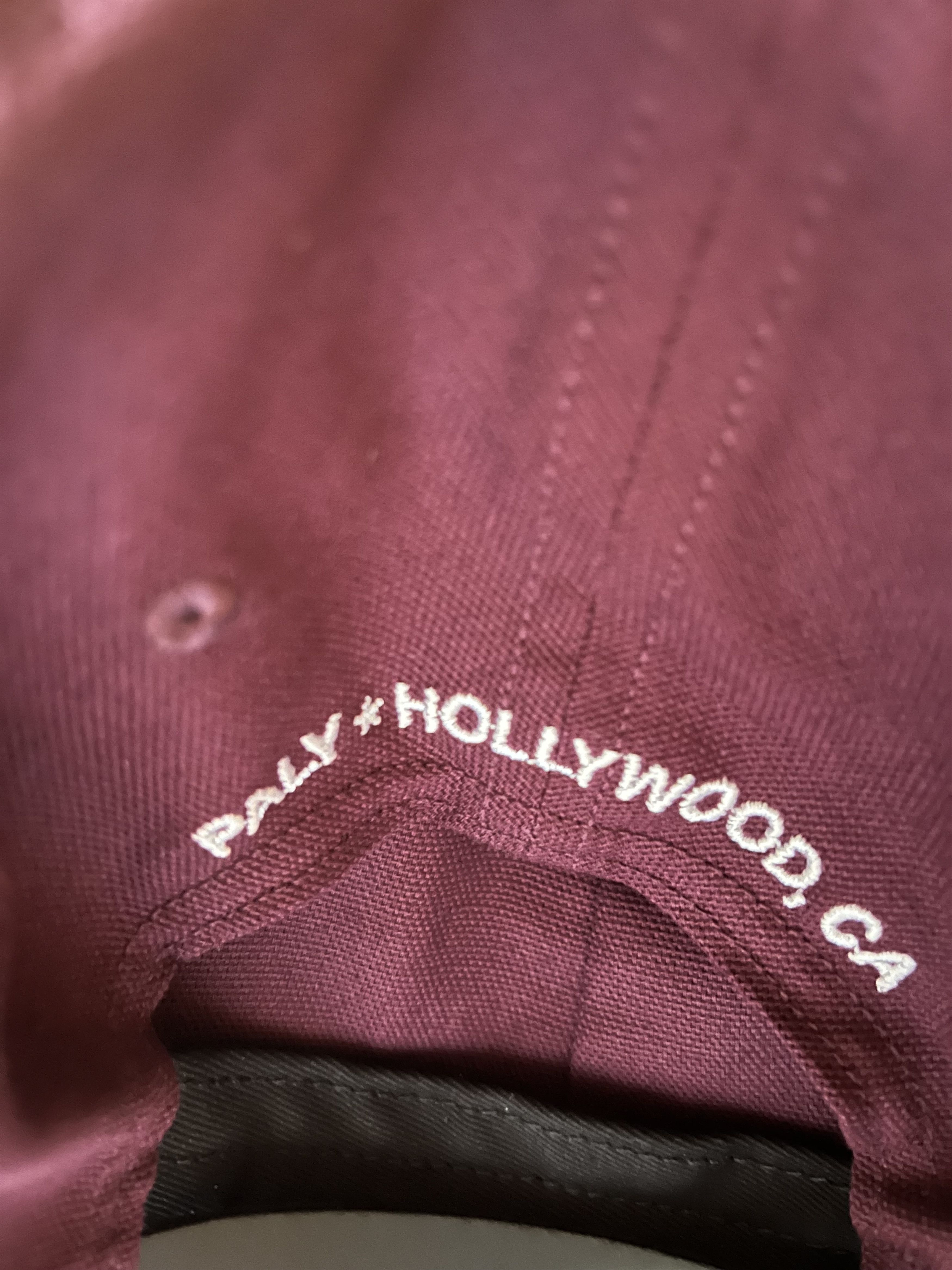 Paly Hollywood Paly Hollywood Maroon Hat Size ONE SIZE - 2 Thumbnail