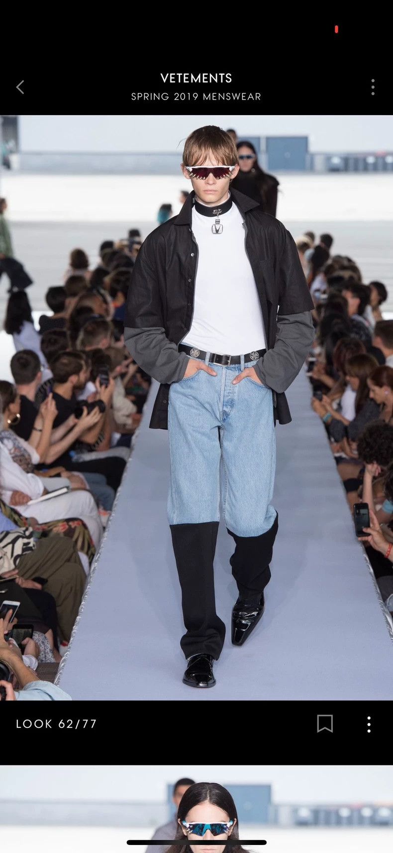 Vetements Vetements 19SS show logo fake two shirts 2504-Nextarrow Size US M / EU 48-50 / 2 - 1 Thumbnail