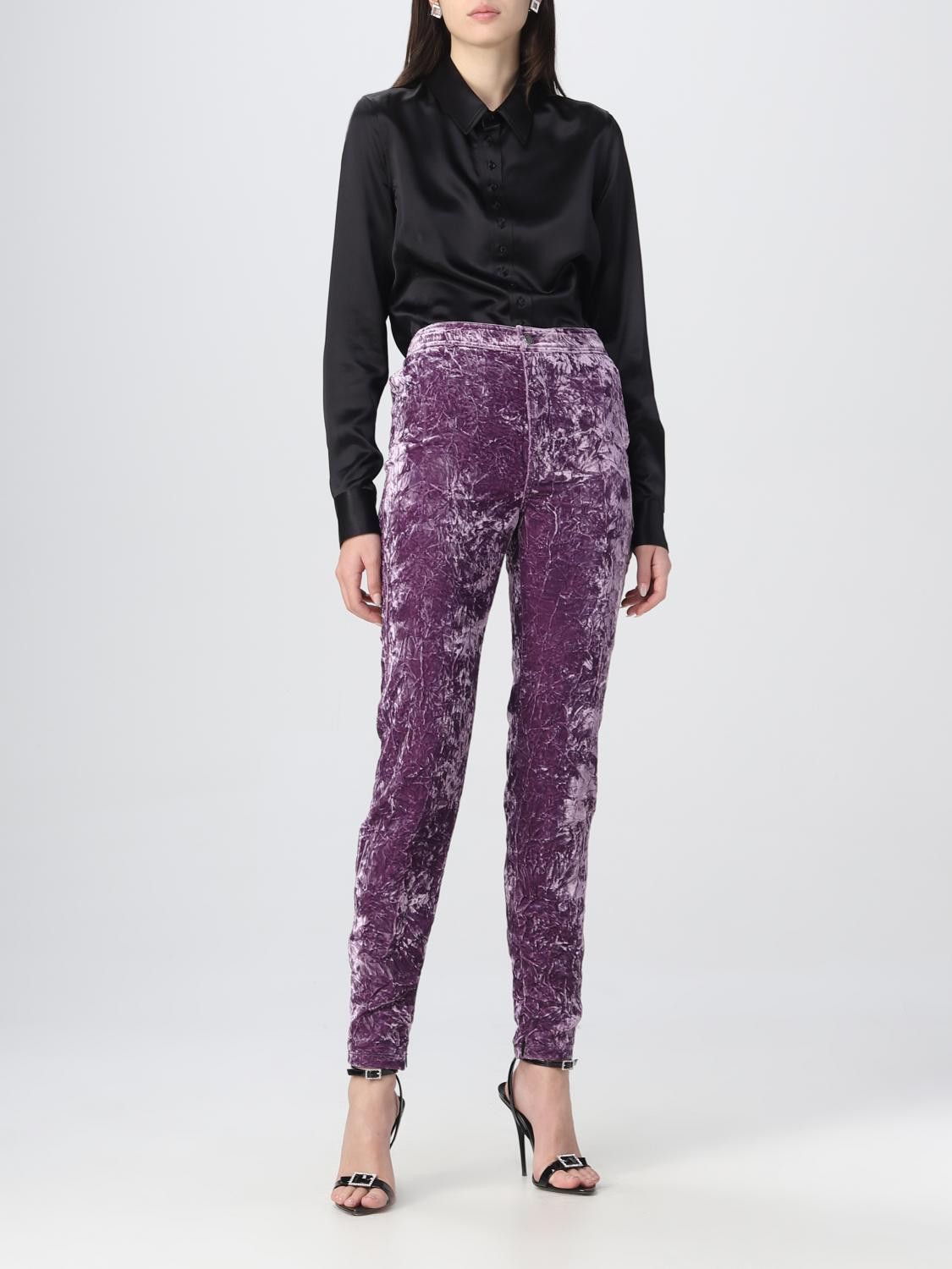 Saint Laurent Paris o1y0126 Sweatpant in Purple Size 28" / US 6 / IT 42 - 2 Thumbnail