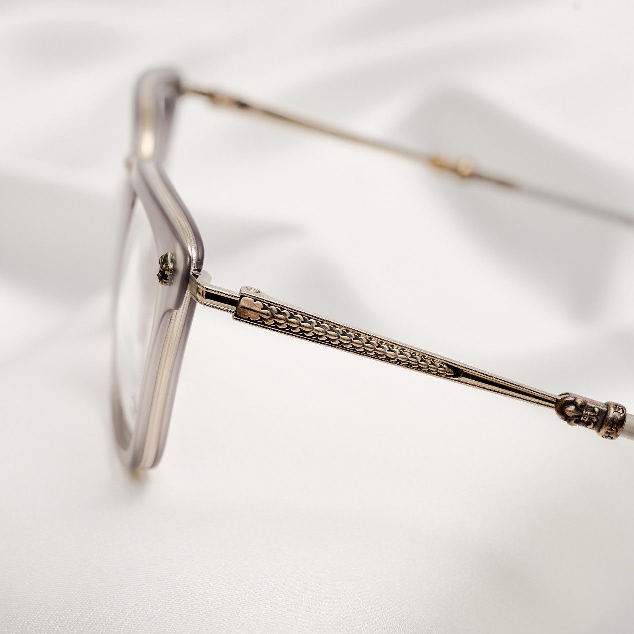 Chrome Hearts CHROME HEARTS STRAPADICTOME MATTE GRAPHITE /SHINY SILVER GLASSES Size ONE SIZE - 3 Thumbnail