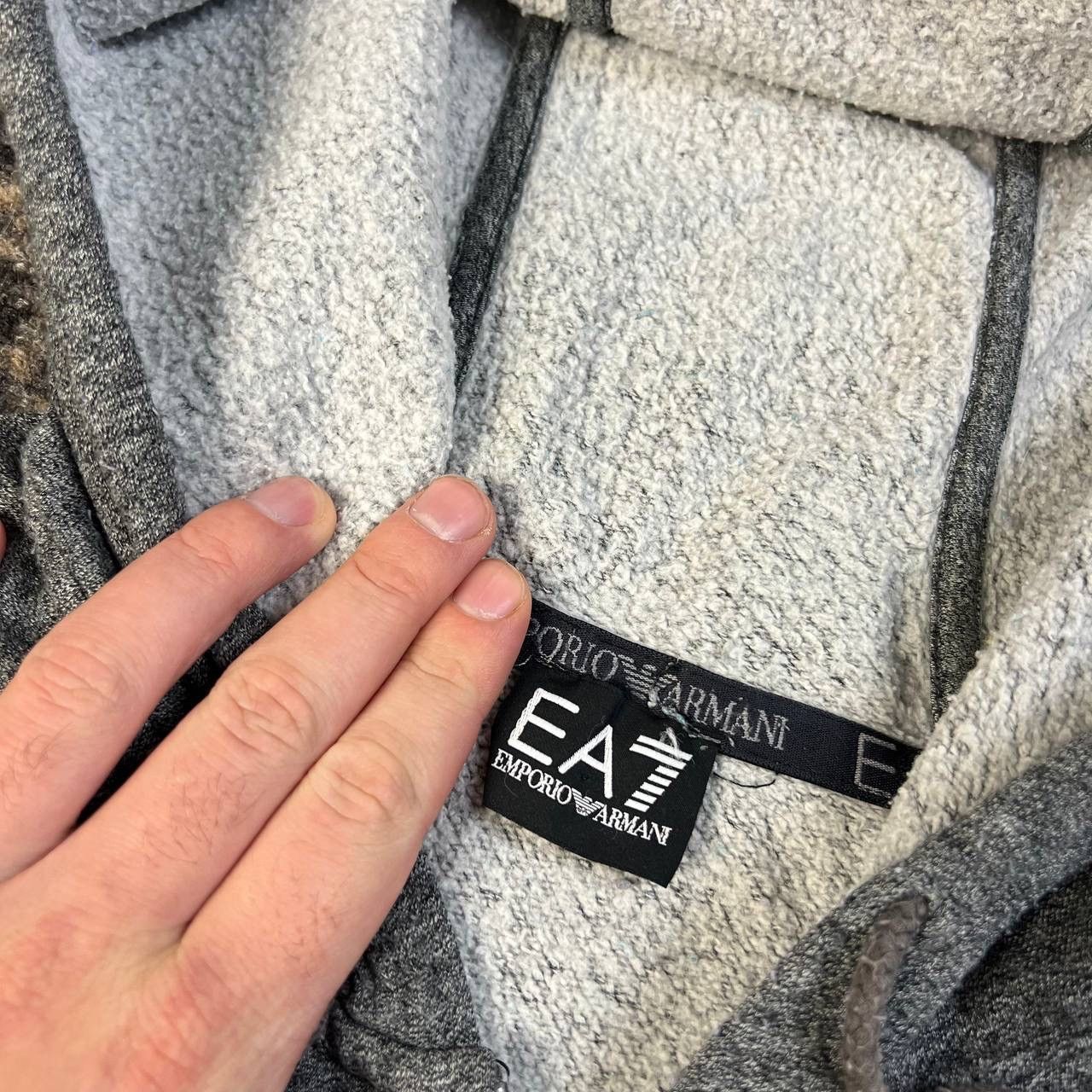 Emporio Armani Emporio Armani Mini Logo Zip Up Hoodie Streetwear Style Size US XL / EU 56 / 4 - 5 Thumbnail