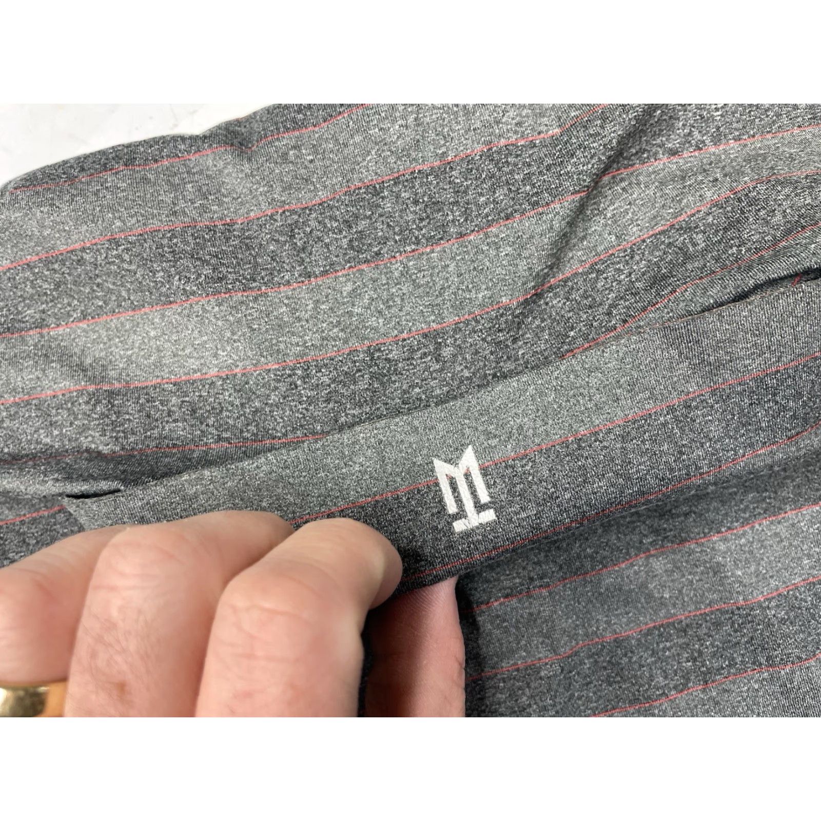 Nike Nike Dri-Fit Shirt Tiger Woods Collection Polo Golf Dri-Fit Striped Gray XL Men Nike Tiger Woods Polo/Shirt Size US XL / EU 56 / 4 - 4 Thumbnail