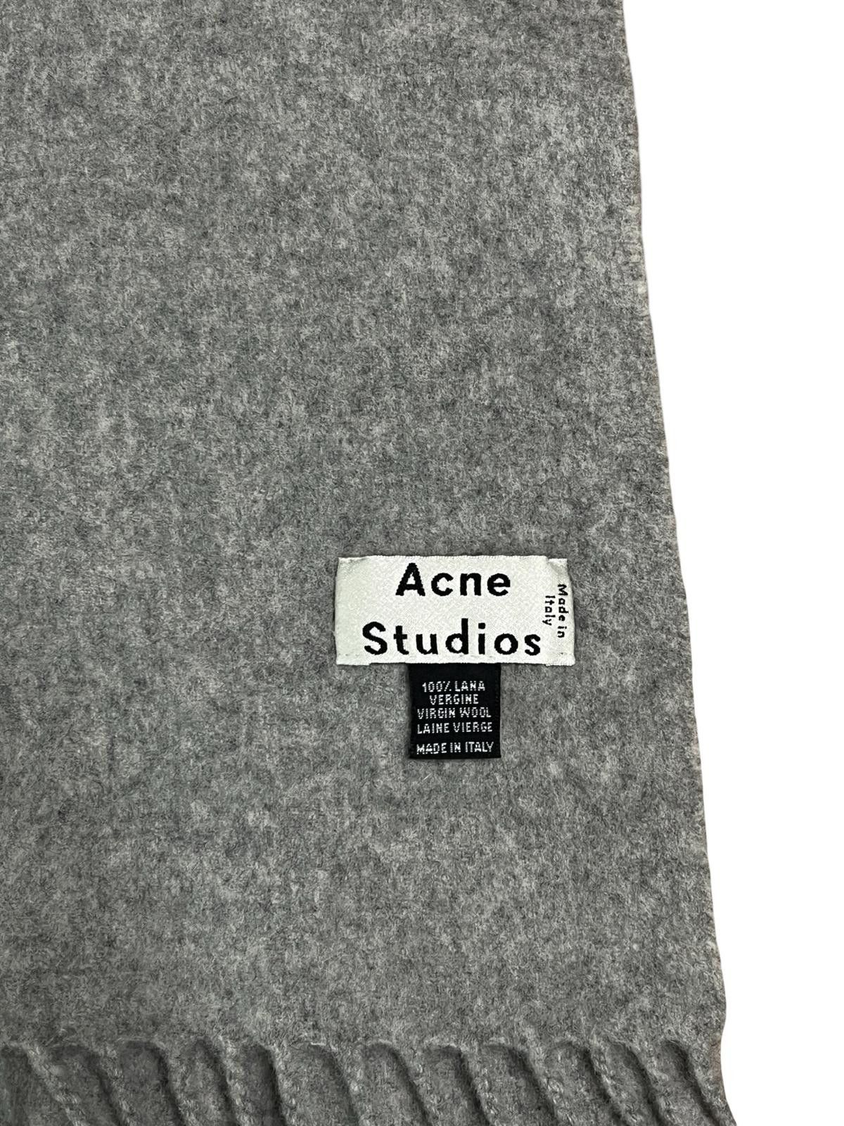Acne Studios Acne Studios Virgin Wool Oversized Scarf Grey Made Italy Size ONE SIZE - 5 Thumbnail