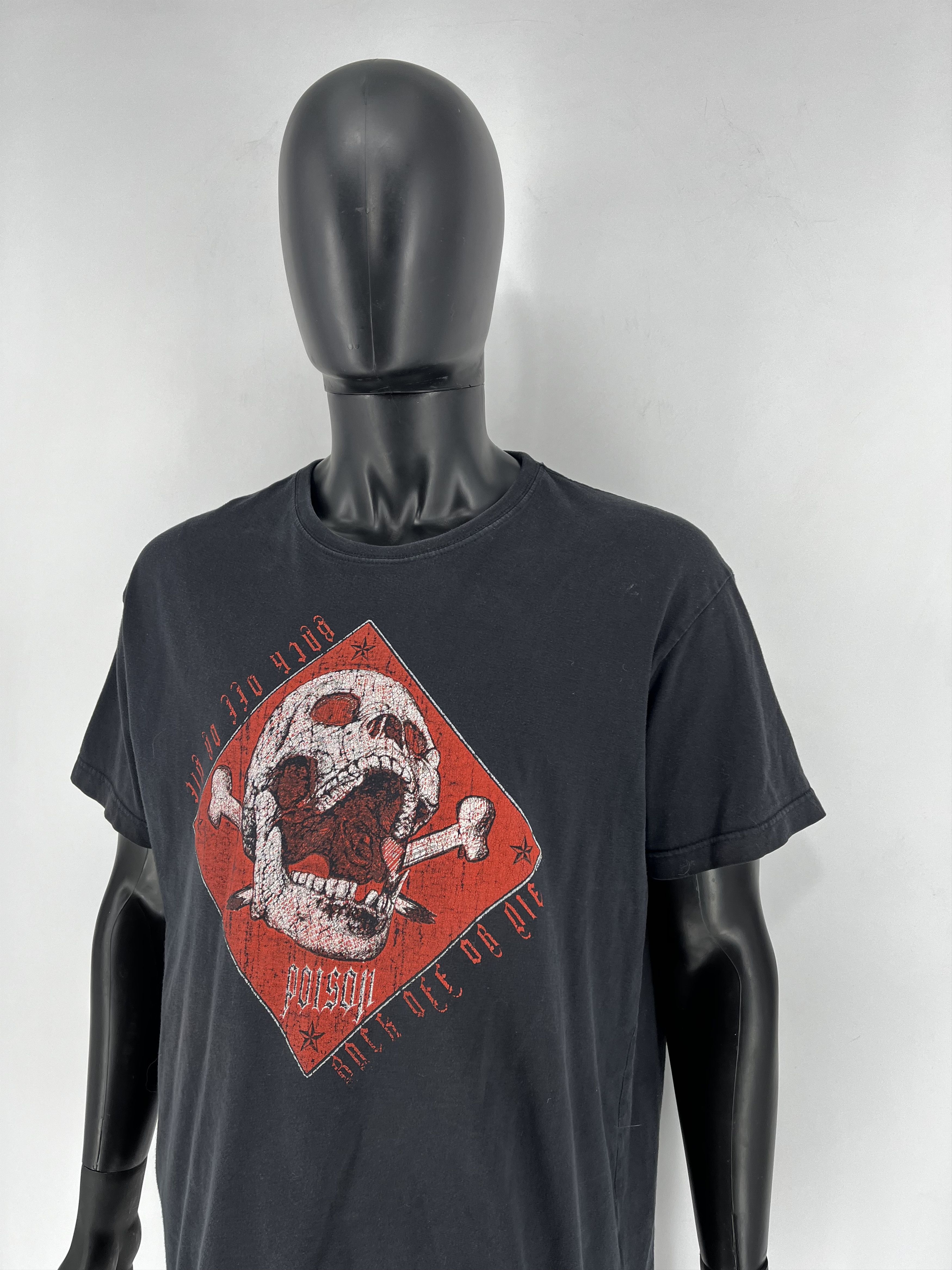 Band Tees × Vintage Y2K Poison American Rock Band Reissue T Shirt Size XXL Size US XXL / EU 58 / 5 - 7 Thumbnail
