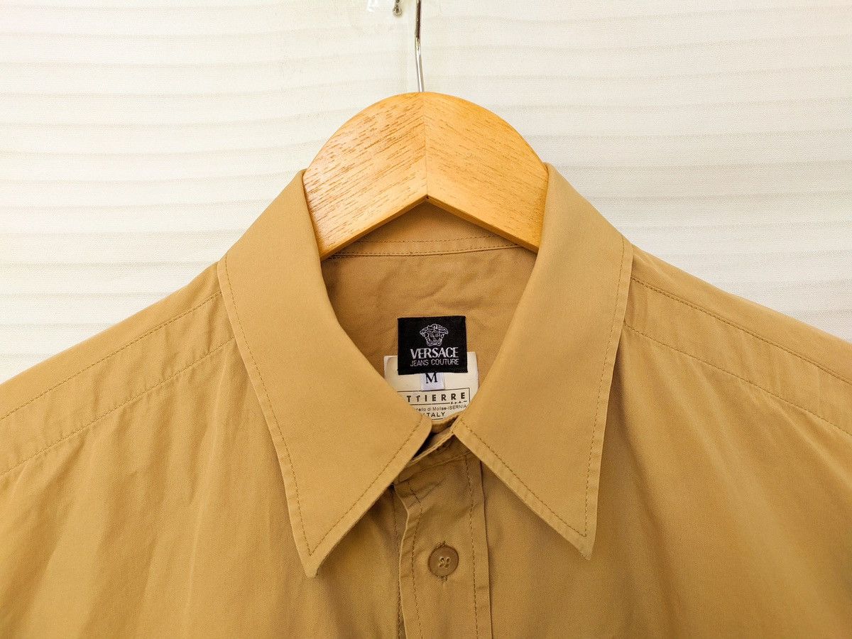Versace × Versace Jeans Couture × Vintage Versace jeans couture dress shirt mens light brown italy Size US M / EU 48-50 / 2 - 2 Thumbnail