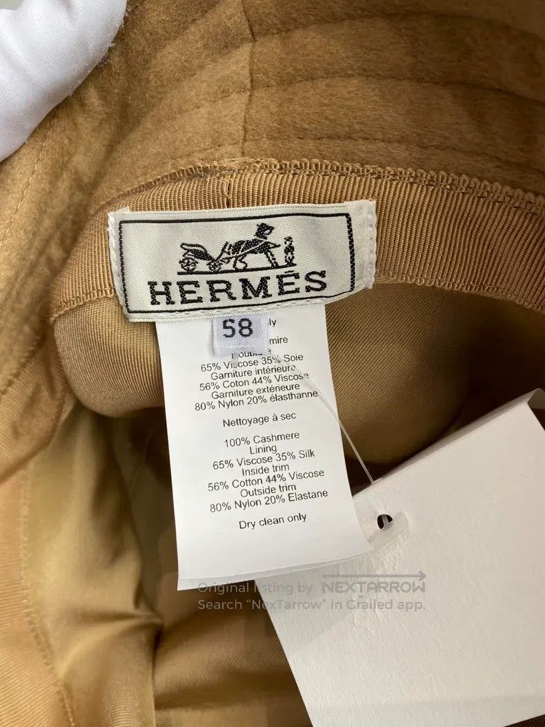 Hermes Hermes size 58 Beige Fisherman Hat, 100% Cashmere, Mechanic Size ONE SIZE - 7 Thumbnail