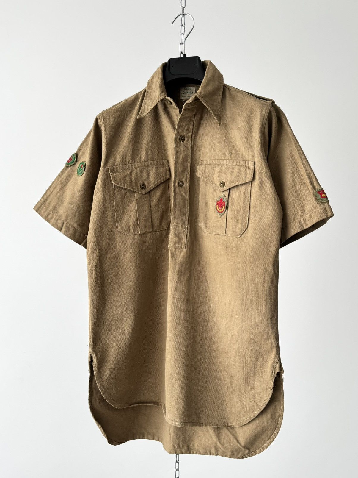 Vintage Original 1940s British Boy Scouts ‘Bukta’ Shirt Size US S / EU 44-46 / 1 - 1 Thumbnail