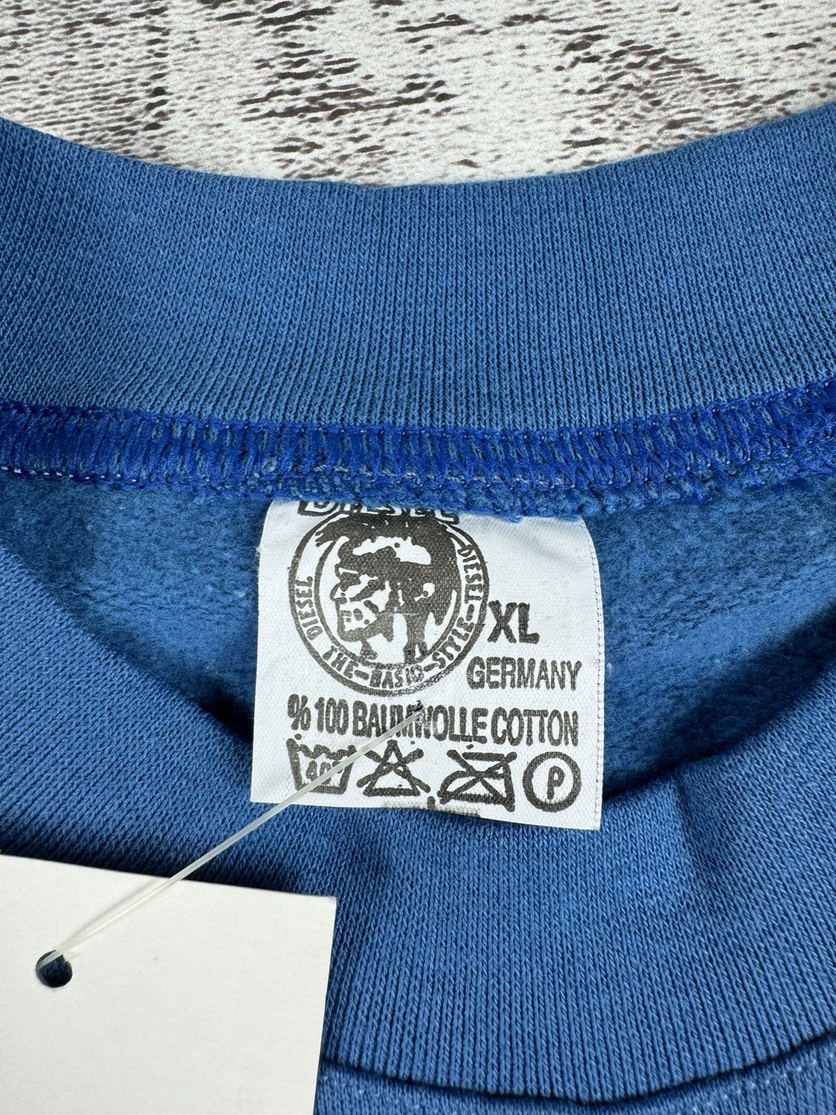 Diesel NEW 70S / 80S Diesel Big Logo Sweatshirt Hoodie Pullover Y2K Size US XL / EU 56 / 4 - 10 Thumbnail