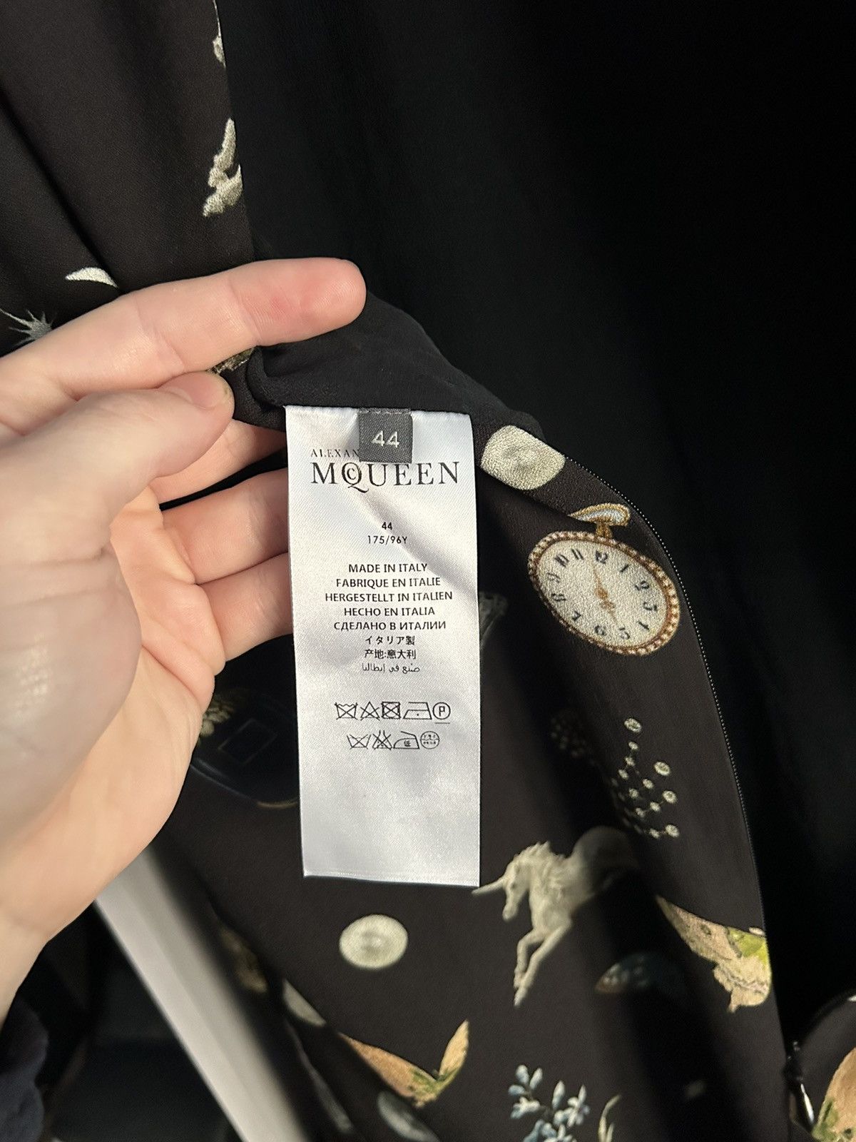 Alexander McQueen Vintage Alexander McQueen Black Butterfly Print Dress Size M / US 6-8 / IT 42-44 - 9 Thumbnail