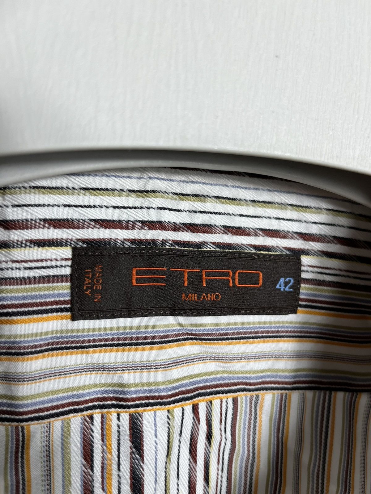 Etro Etro Italy Men’s Striped Button long sleeve shirt Size US L / EU 52-54 / 3 - 7 Thumbnail