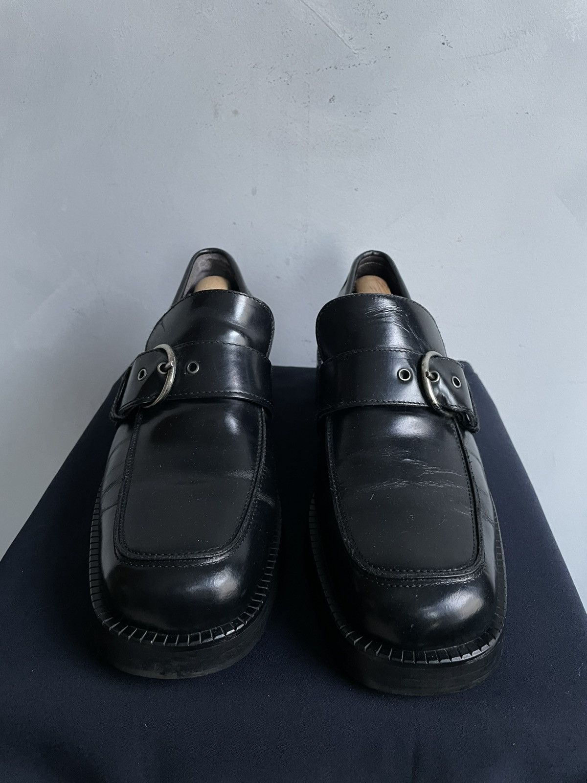 Hedi Slimane Loafers leather Hedi Slimane style boots shoes y2k Size US 9 / EU 42 - 2 Thumbnail