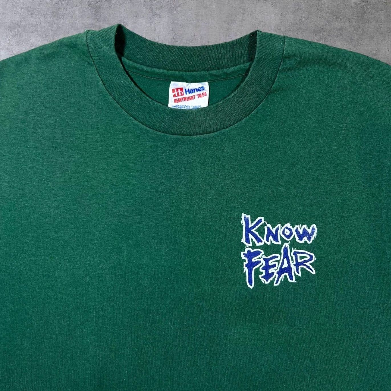Hanes VINTAGE Hanes KNOW FEAR “Only Real Athletes Do Gymnastics” Single Stitch T-Shirt Mens XS Green Short Sleeve Crew Neck 1990s WL599 Size US S / EU 44-46 / 1 - 4 Thumbnail