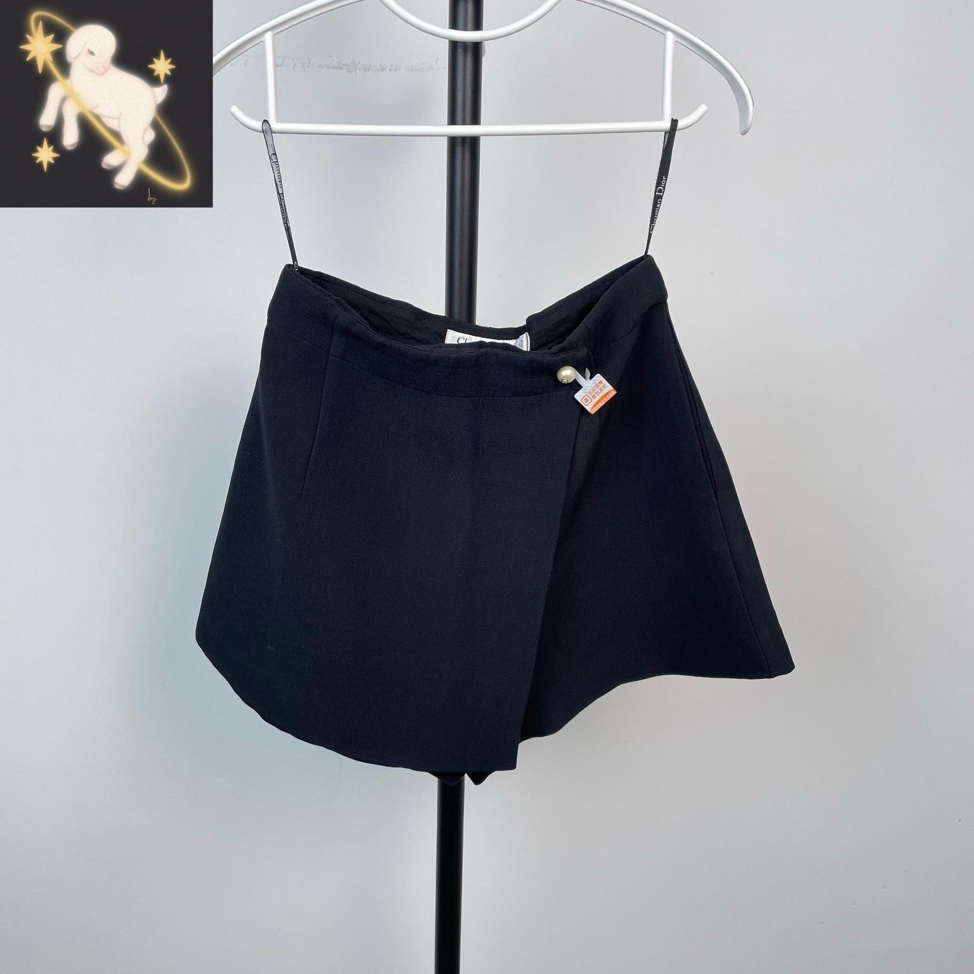 Dior Dior Black High-Waisted CD Buckle Culottes Size 34" / US 12 / IT 48 - 1 Thumbnail