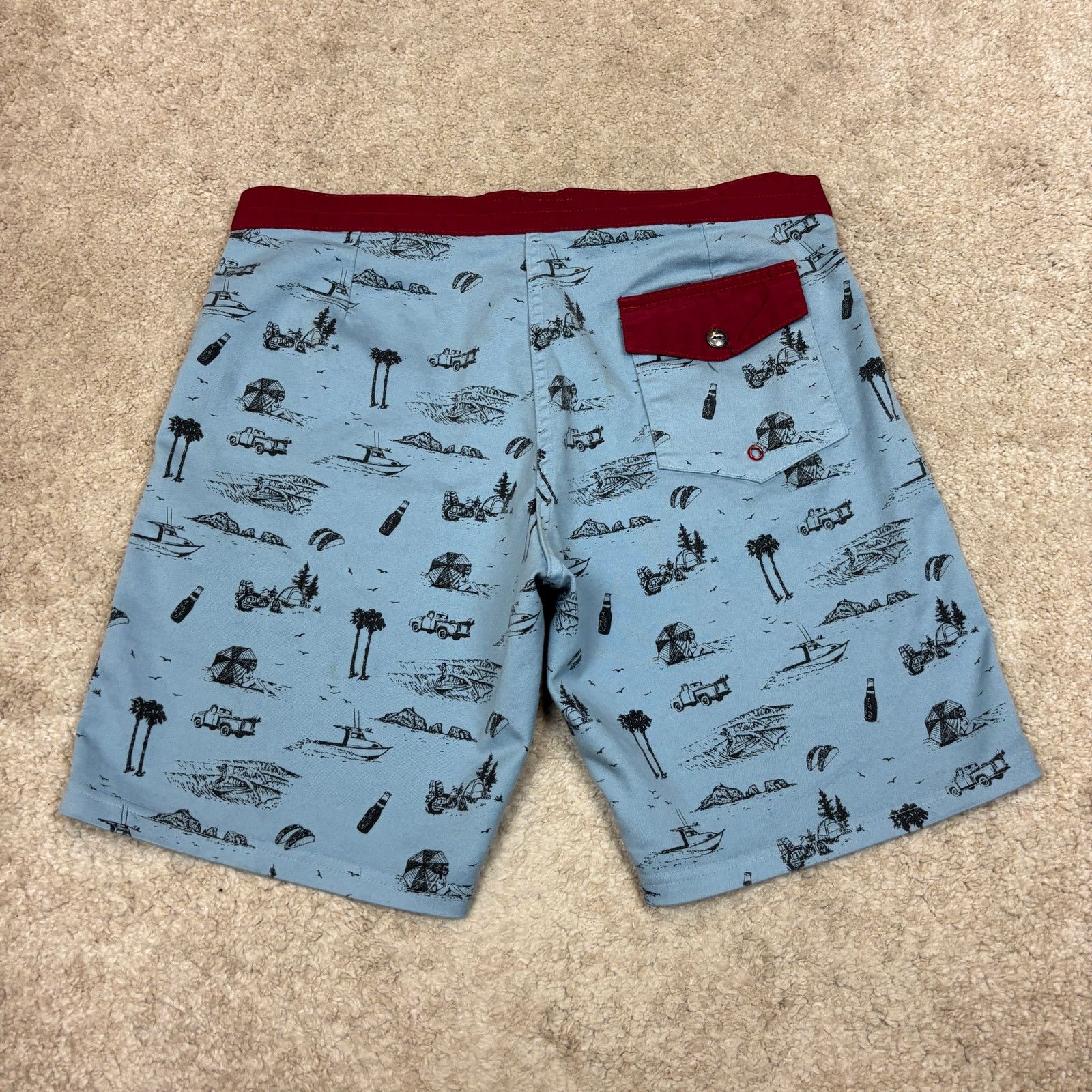 Other Iron and Resin 8.5" Board Shorts Swim Trunks Men's 34 Size US 34 / EU 50 - 3 Thumbnail
