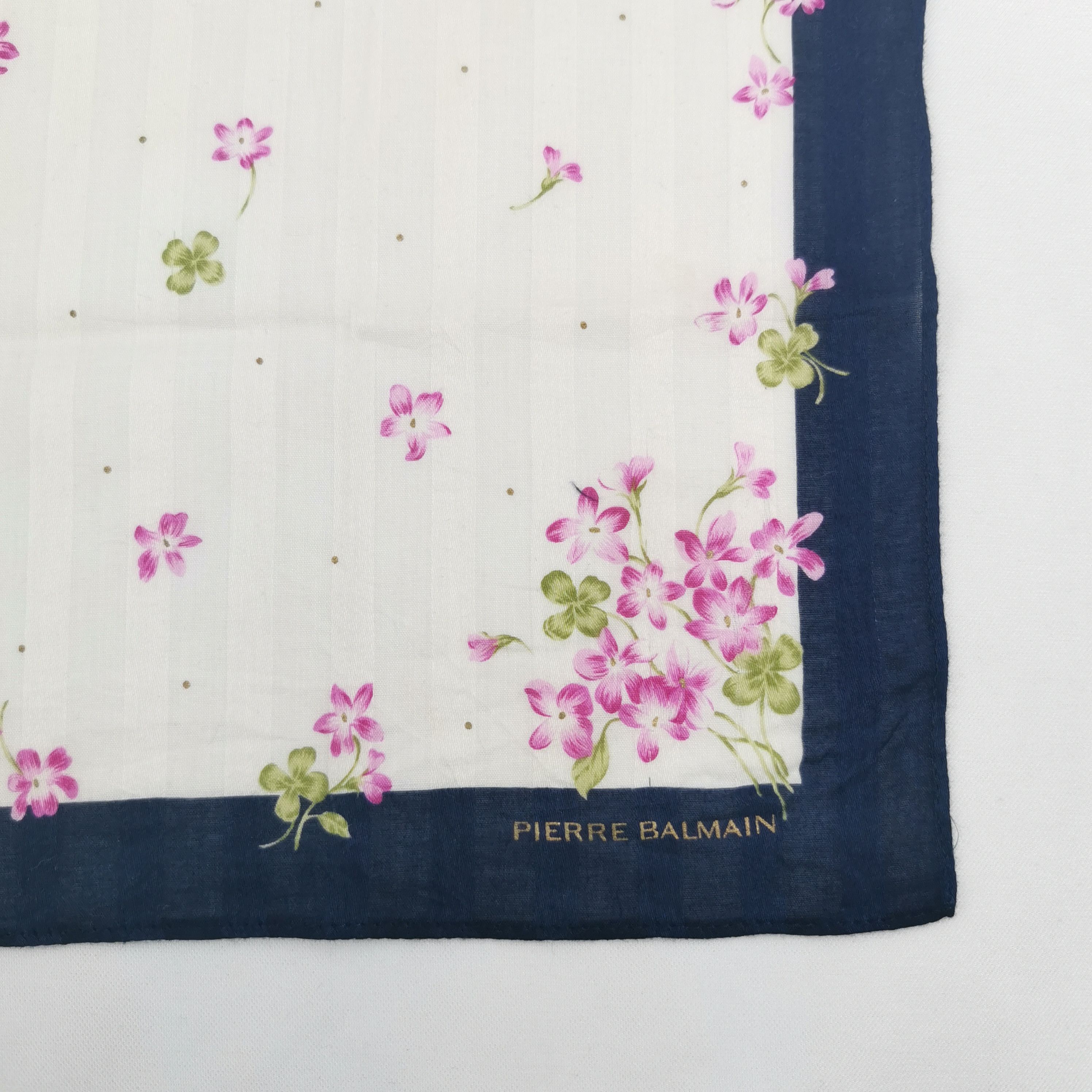 Japanese Brand Vintage Pierre Balmain Handkerchief Neckerchief Bandana. Size ONE SIZE - 3 Thumbnail