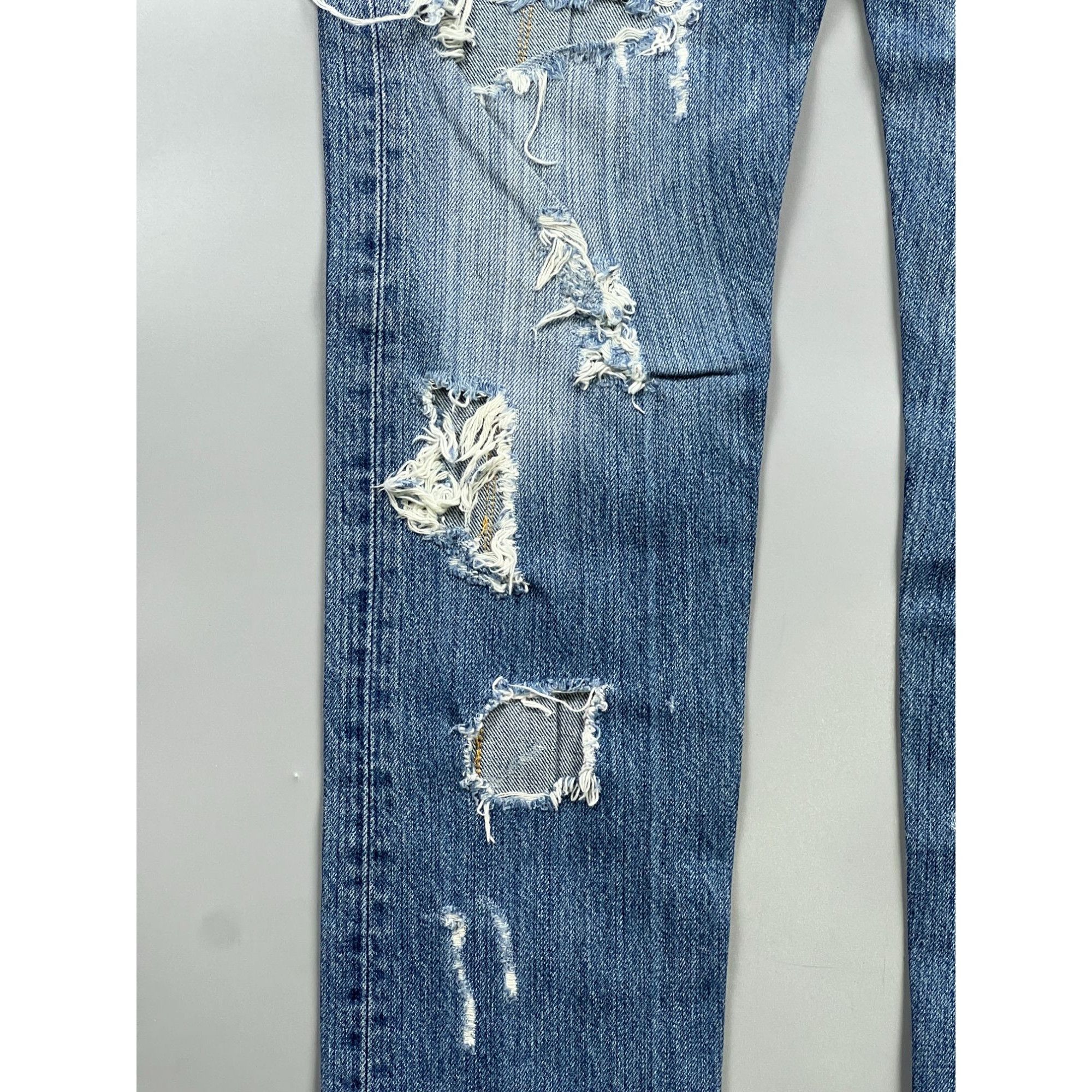 Levi's Levi’s 501 Reworked Distressed Denim Jeans Pants (Y0911) Size US 32 / EU 48 - 3 Thumbnail