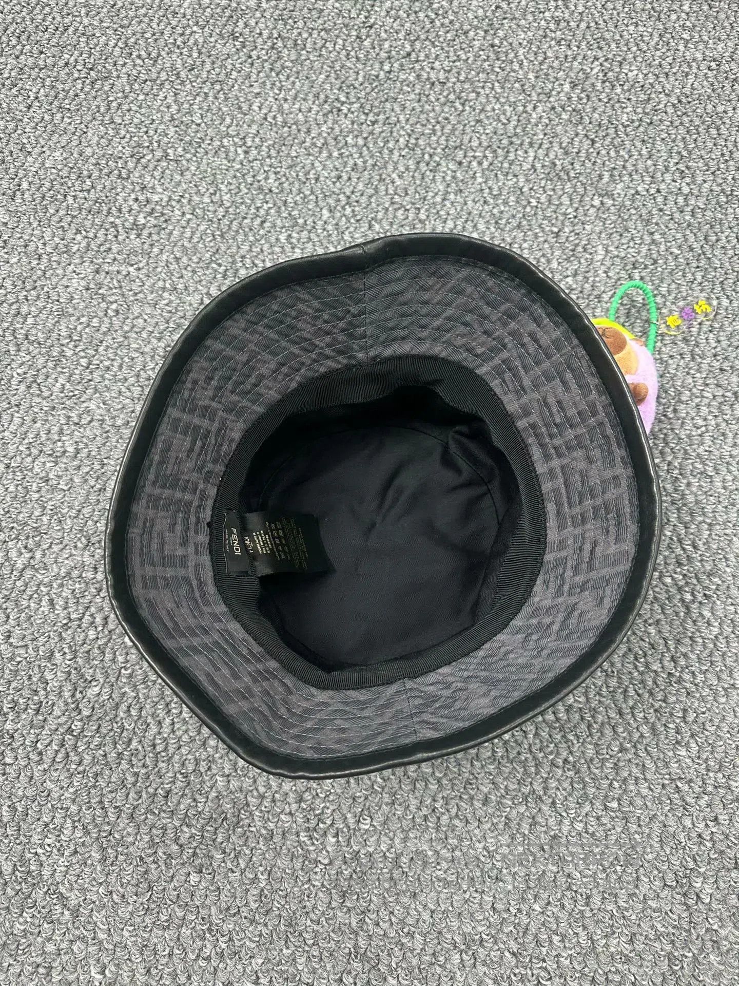 Fendi FENDI size M Dark grey old flower print fisherman's hat| Size ONE SIZE - 3 Thumbnail