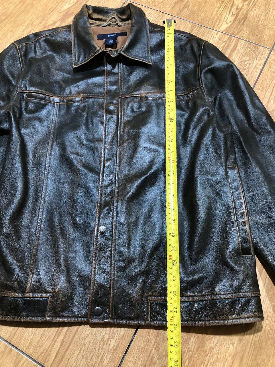 Gap Vintage Gap Classic Fit Leather Jacket Size L Size US L / EU 52-54 / 3 - 7 Thumbnail