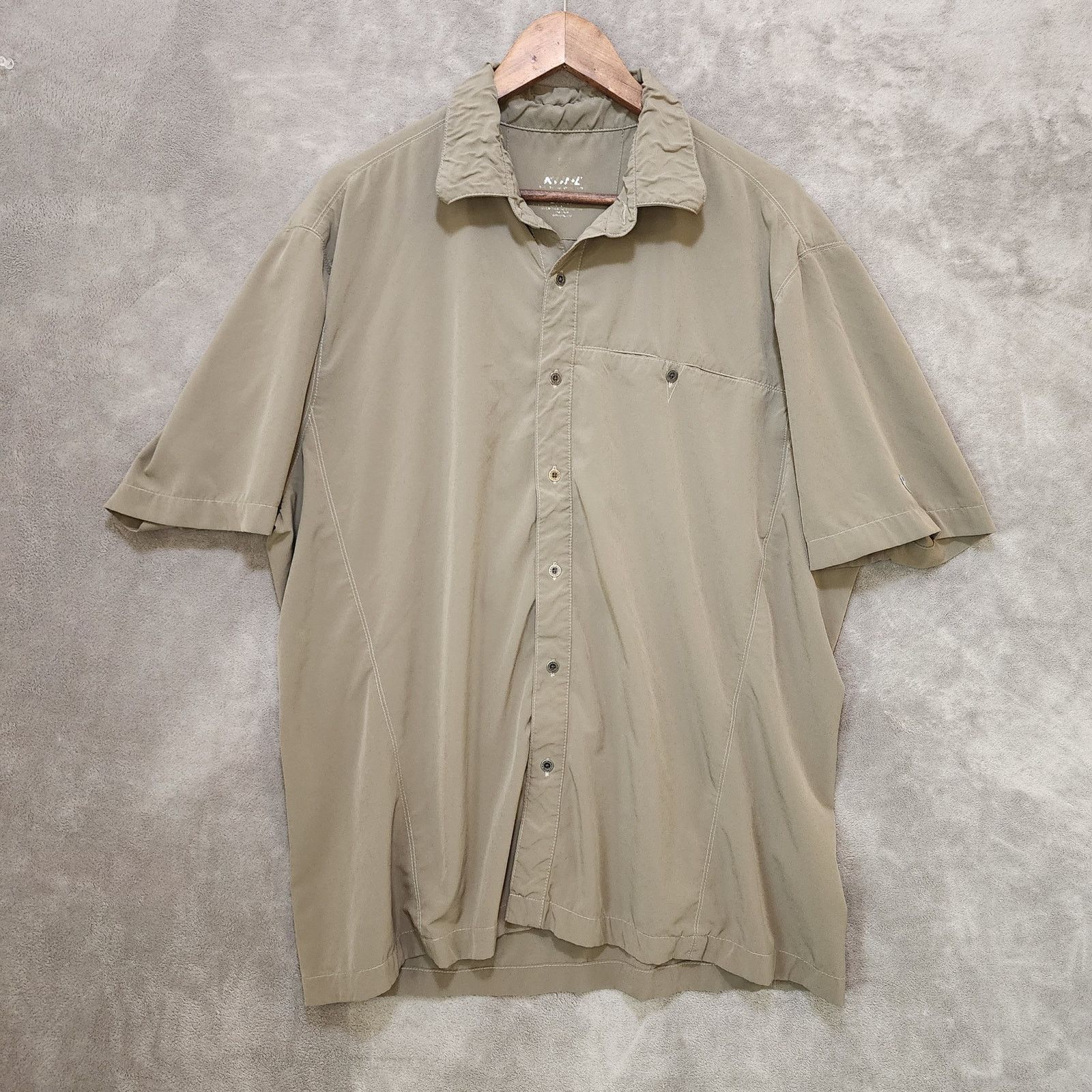 Kuhl Kuhl Men's L Olive Green Hiking Shirt Ruffled Collar Size US L / EU 52-54 / 3 - 2 Thumbnail