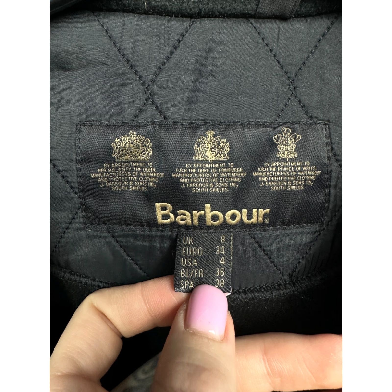 Barbour VINTAGE Barbour Polarquilt Quilted Jacket Barbour Womens Size UK 8 XS? Size S / US 4 / IT 40 - 5 Thumbnail