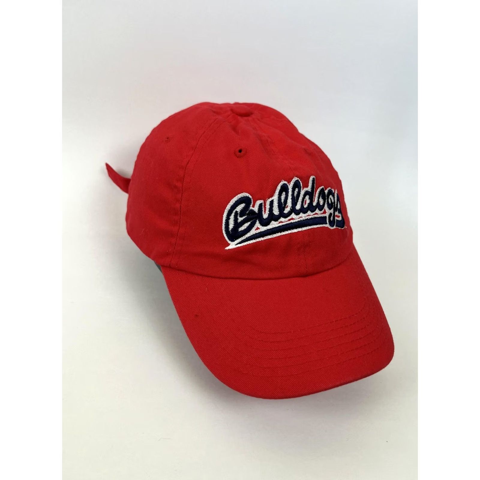 Vintage VTG Bulldogs Hat Cap Strap Back One Size Red Embroidered Baseball Adjustable Y2K Size ONE SIZE - 2 Thumbnail