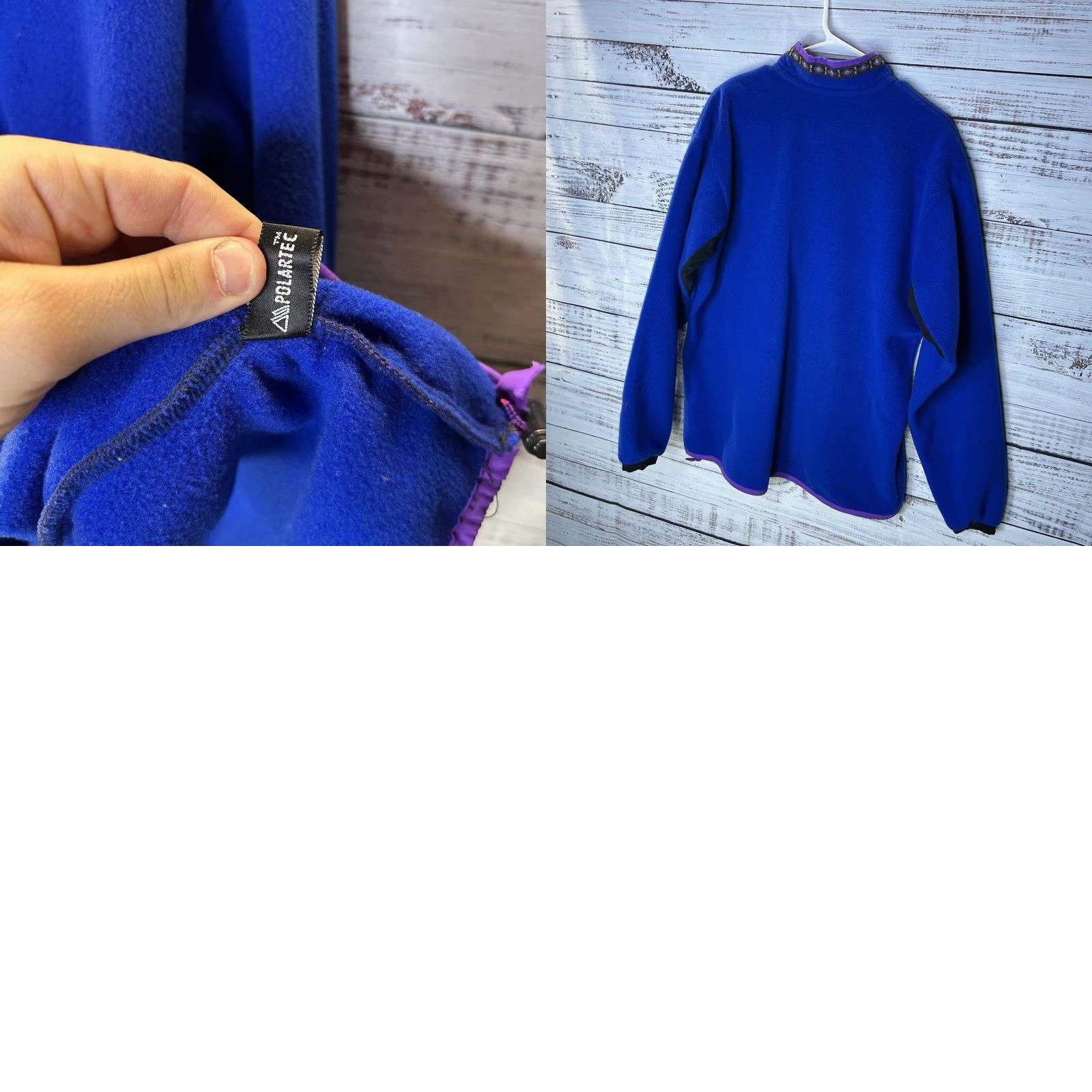 Vintage VINTAGE Kuhl Sweater Shirt (Pullover) Outdoor 90s Fleece Aztec Blue Men’s L/Regular Size US L / EU 52-54 / 3 - 8 Thumbnail