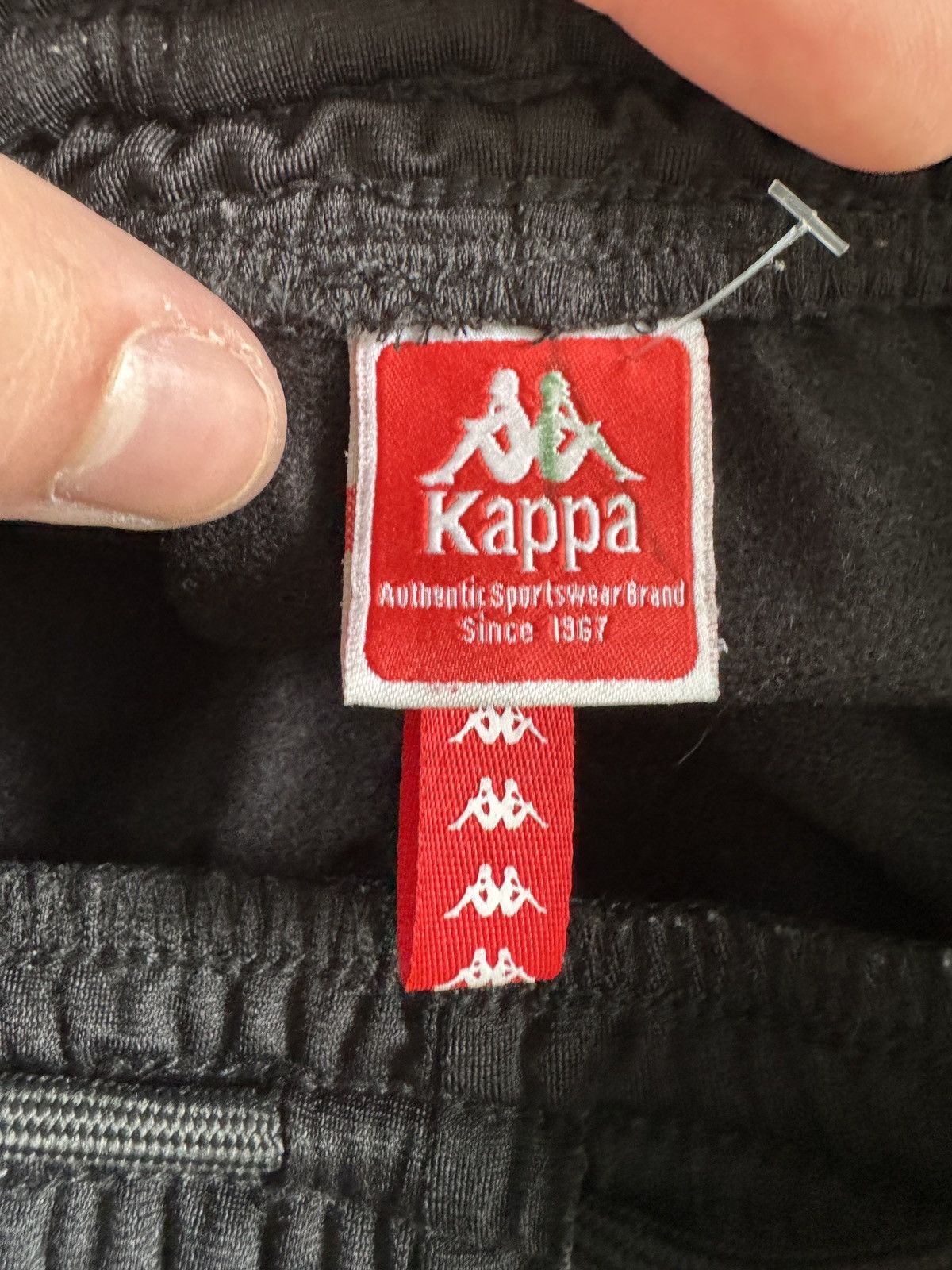 Kappa Kappa Authentic Black Track Pants with Logo Taped Sides Size US 30 / EU 46 - 15 Thumbnail