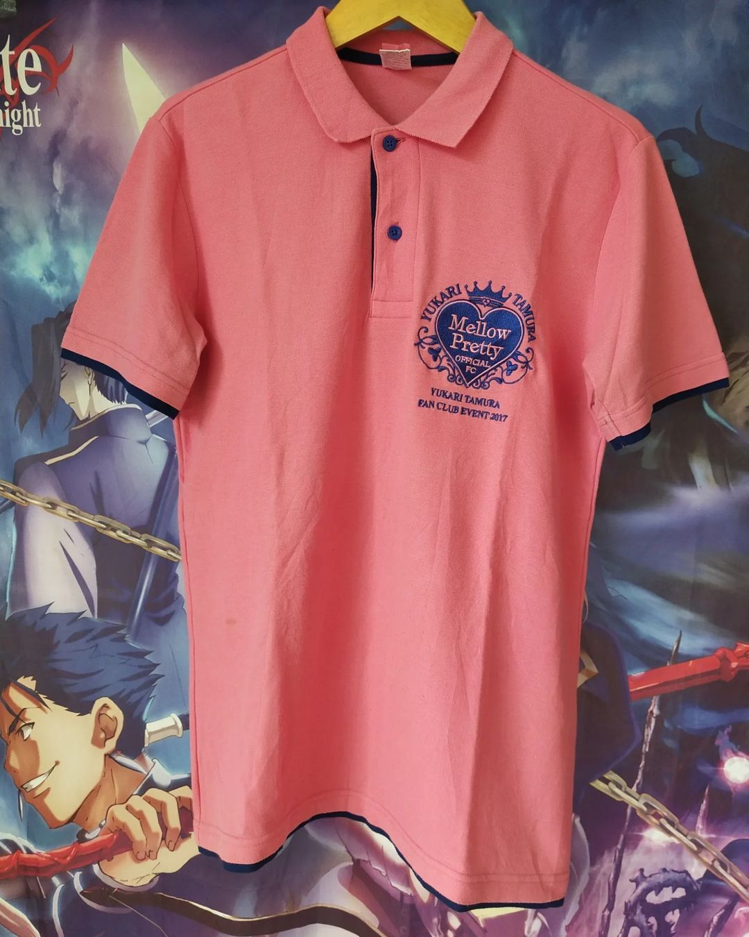 Anime × Band Tees × Japanese Brand Yukari Tamura Mellow Party Fan Club Idol Seiyu Polo Tees Size US M / EU 48-50 / 2 - 2 Thumbnail