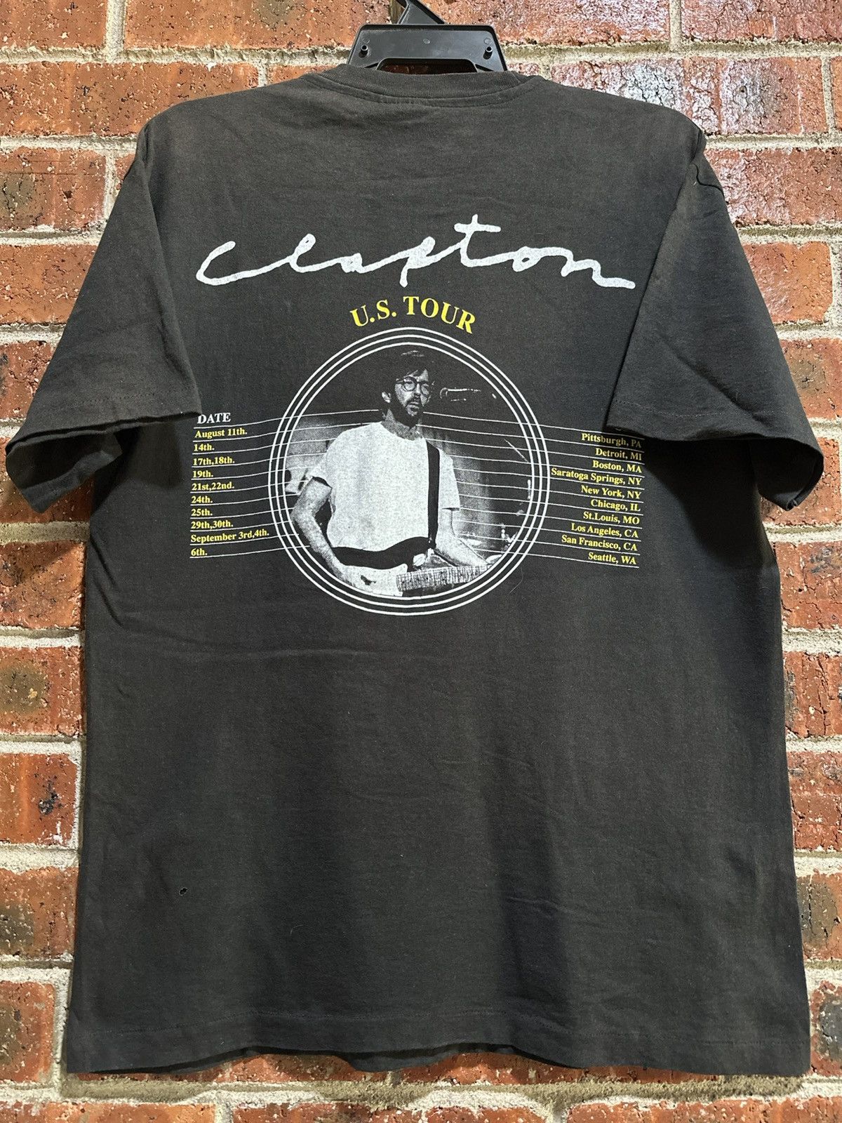 Band Tees Vintage 90s Eric Clapton Faded Tee Size US L / EU 52-54 / 3 - 13 Thumbnail